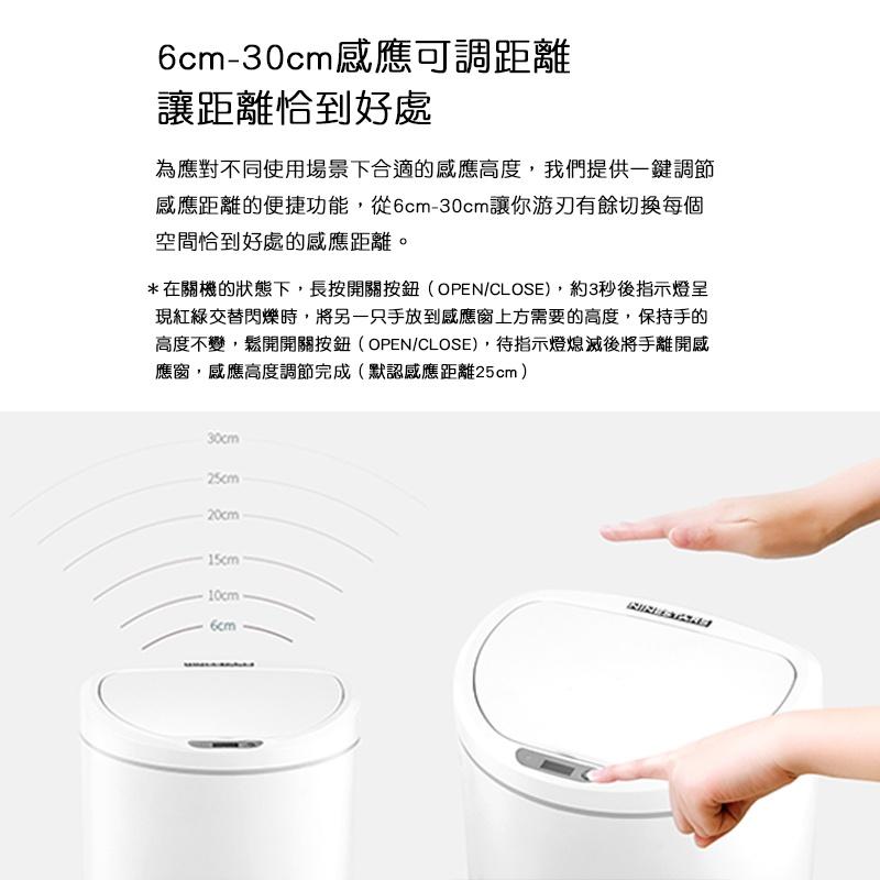 【台灣現貨】小米有品 NINESTARS 納仕達智能感應垃圾桶 智能感應垃圾桶 垃圾桶 10L 一鍵控制 免觸碰