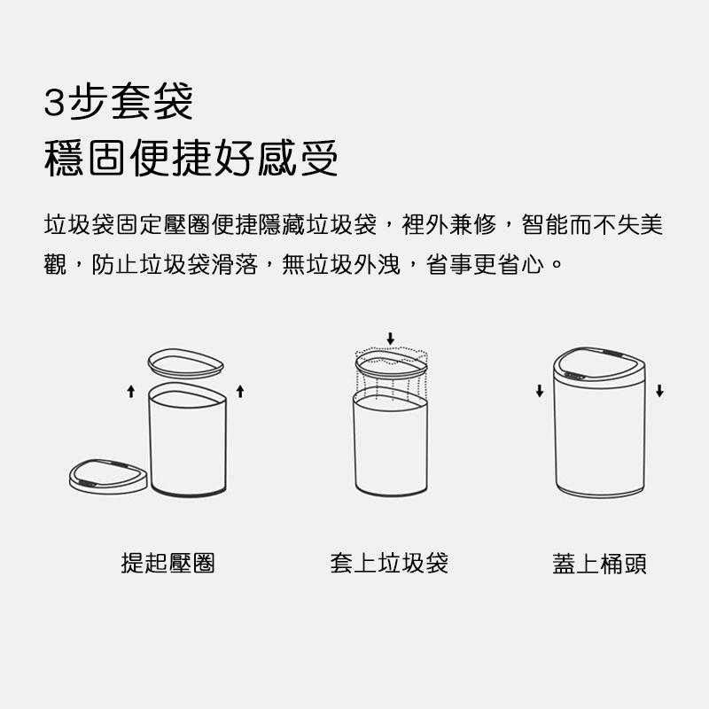 【台灣現貨】小米有品 NINESTARS 納仕達智能感應垃圾桶 智能感應垃圾桶 垃圾桶 10L 一鍵控制 免觸碰