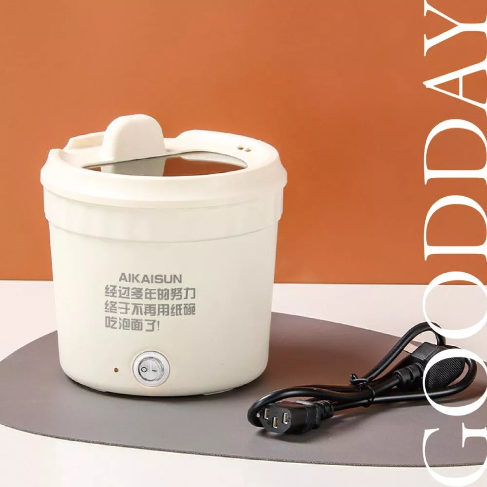 【台灣現貨】多功能電熱泡麵鍋 16cm 泡麵鍋 迷你電煮鍋 宿舍泡麵鍋 小型電鍋
