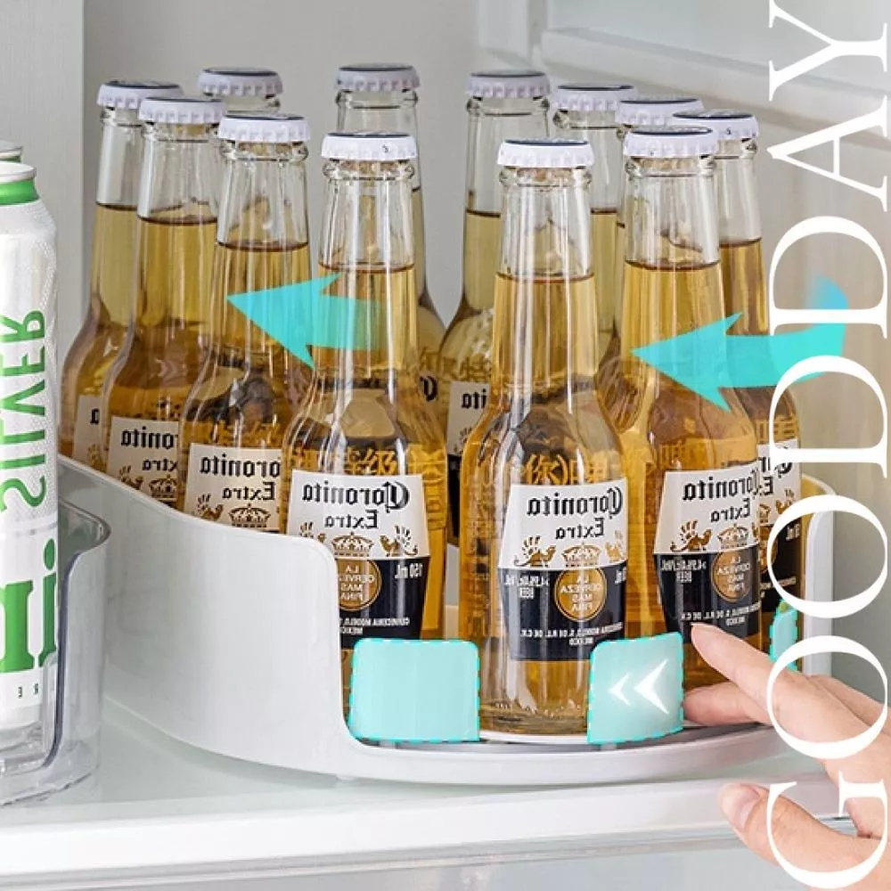 【台灣現貨】調味瓶置物架 轉盤收納架 冰箱飲料置物架 可樂雪碧置物架 罐裝收納架 廚房收納架 香料罐調味瓶收納架 旋轉