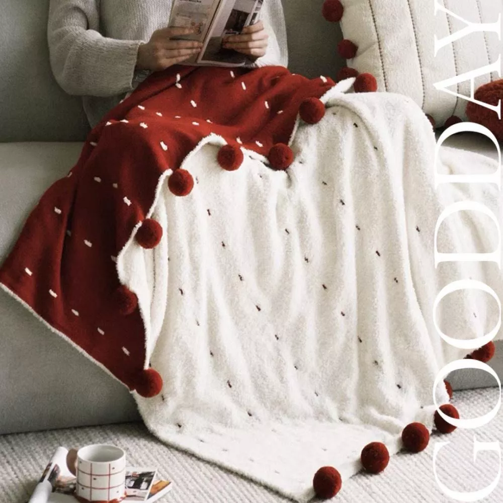 【台灣現貨】半邊絨沙發毯子 聖誕禮物 交換禮物 冬天毛毯 生日禮物 實用 美感 辦公室毛毯 小毛毯 沙發毯子 蓋毯 毛毯