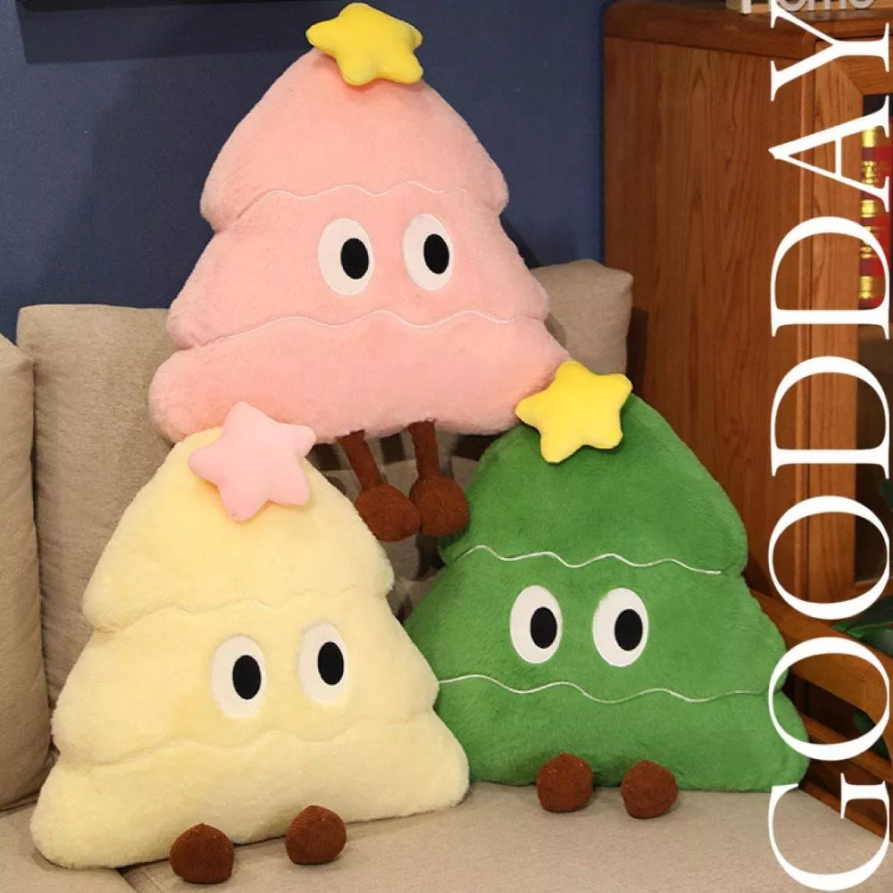 【台灣現貨】聖誕星星大眼睛抱枕 50cm 聖誕抱枕 聖誕節 交換禮物 聖誕樹 造型抱枕 聖誕系列抱枕 毛絨抱枕 靠枕