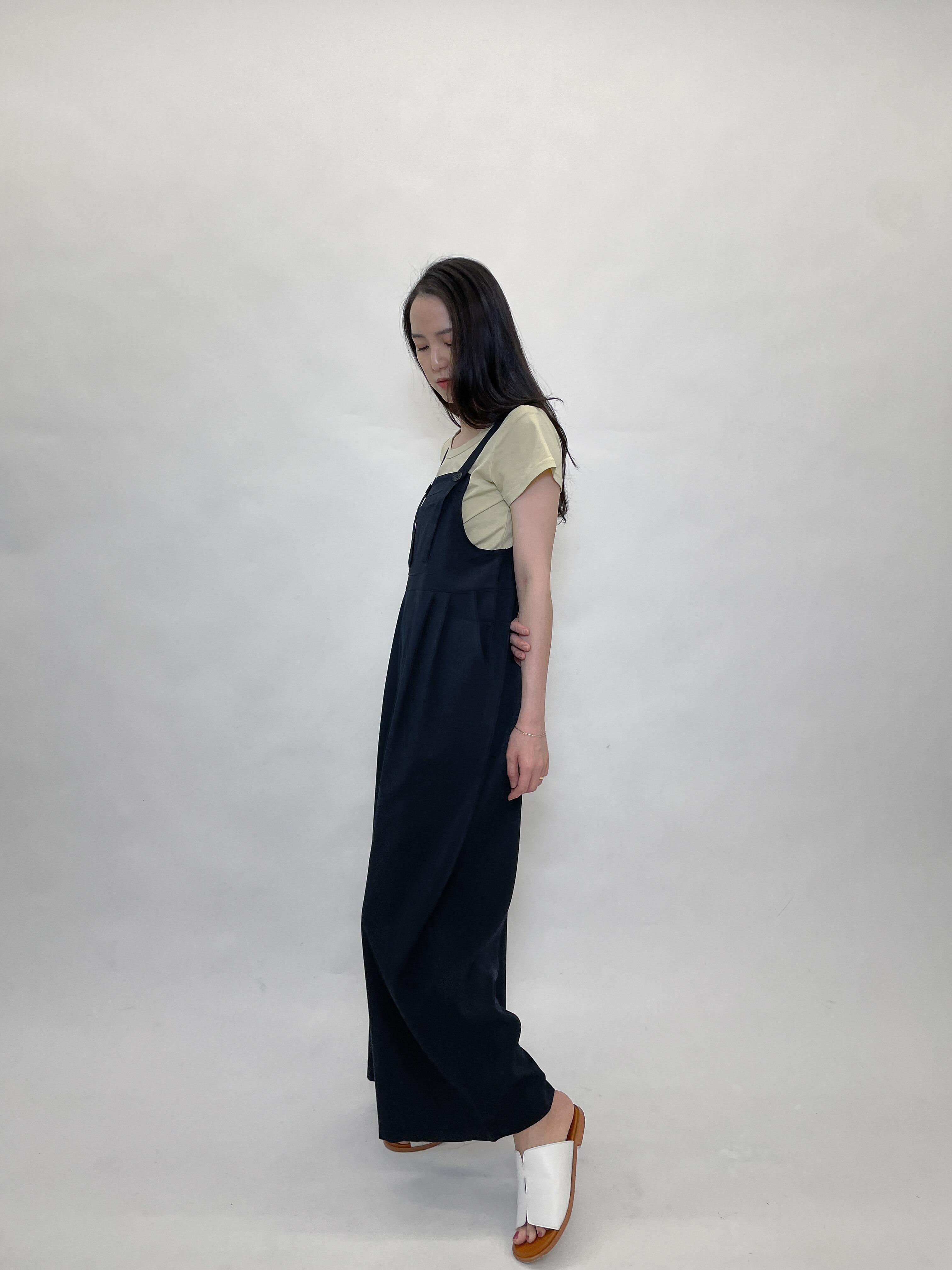 *新色*西裝吊帶長褲