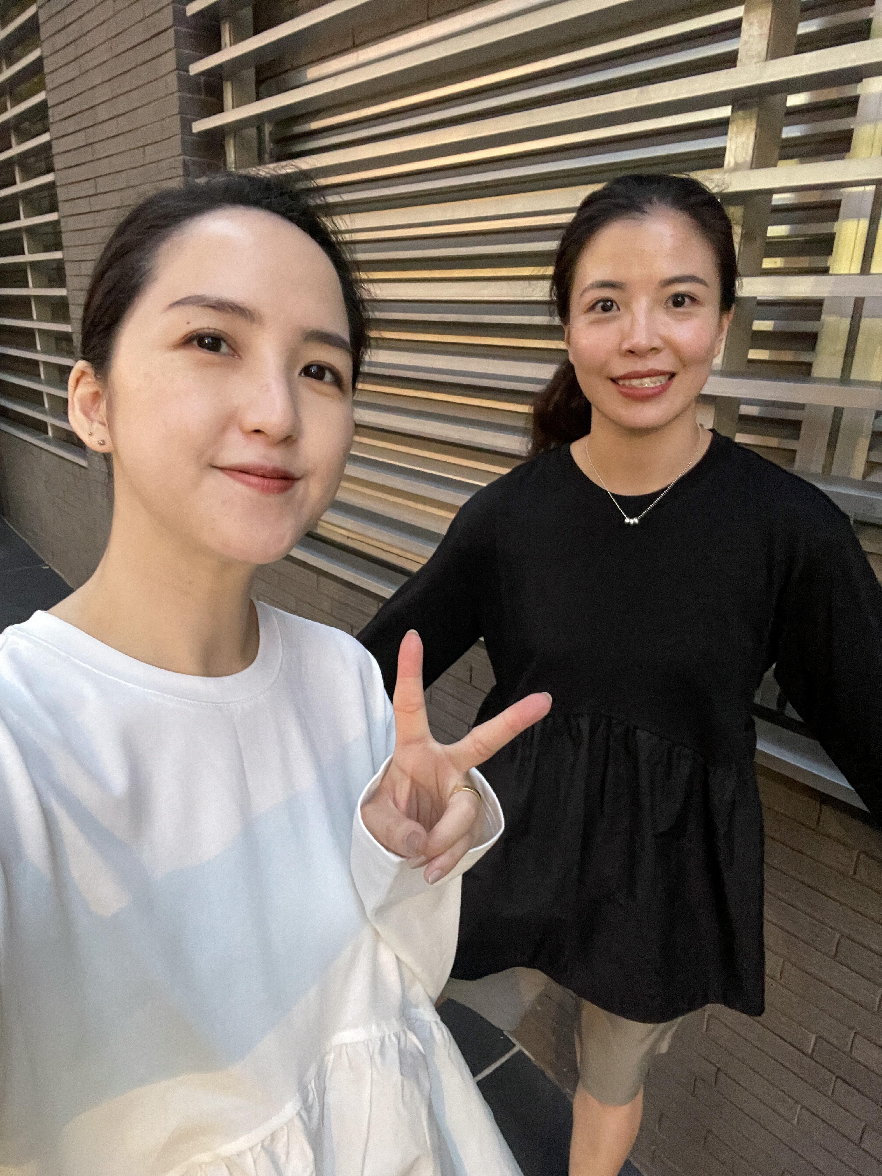 [韓國製] 異材質拼接上衣