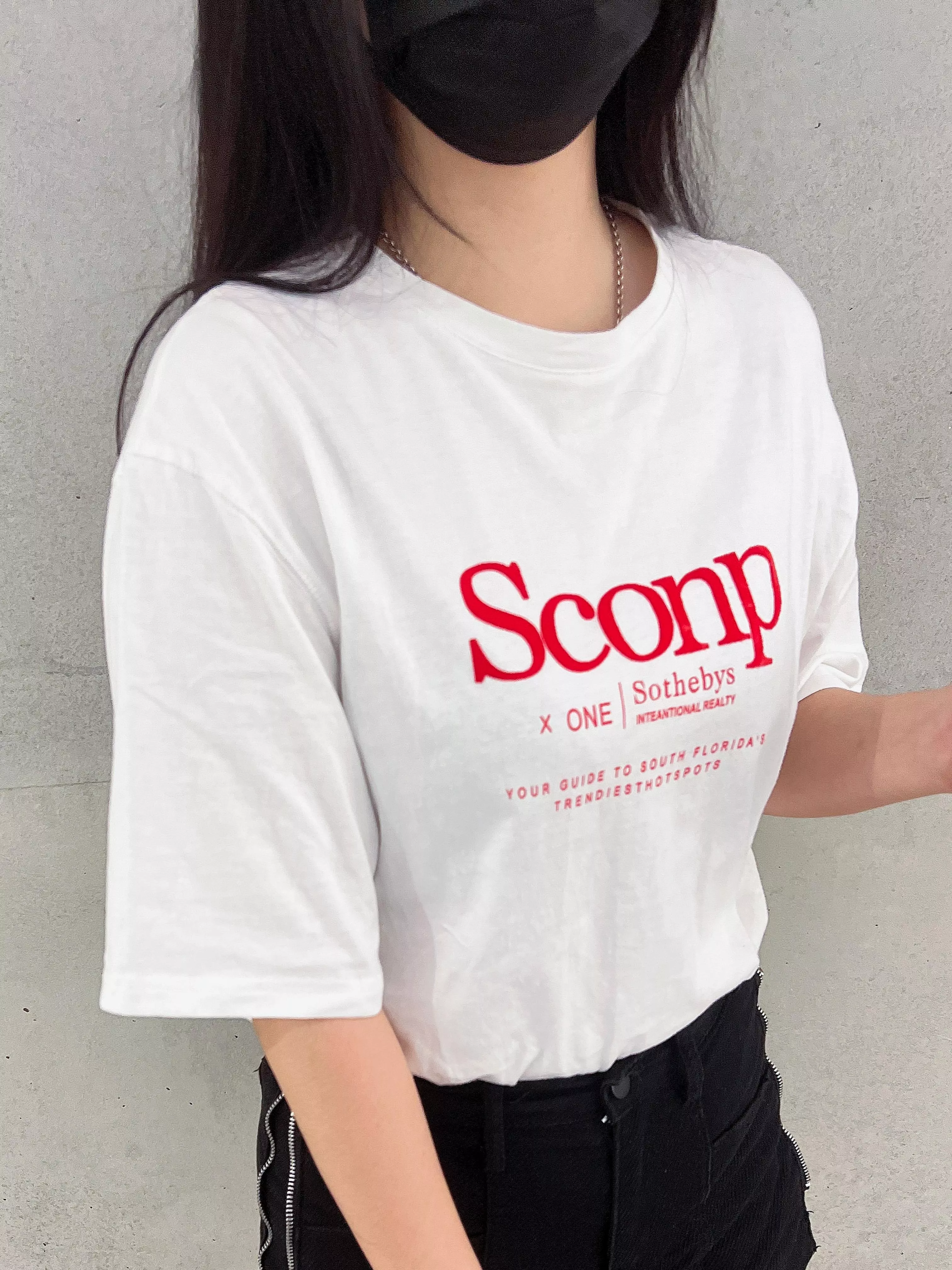 Sconp落肩寬鬆T恤