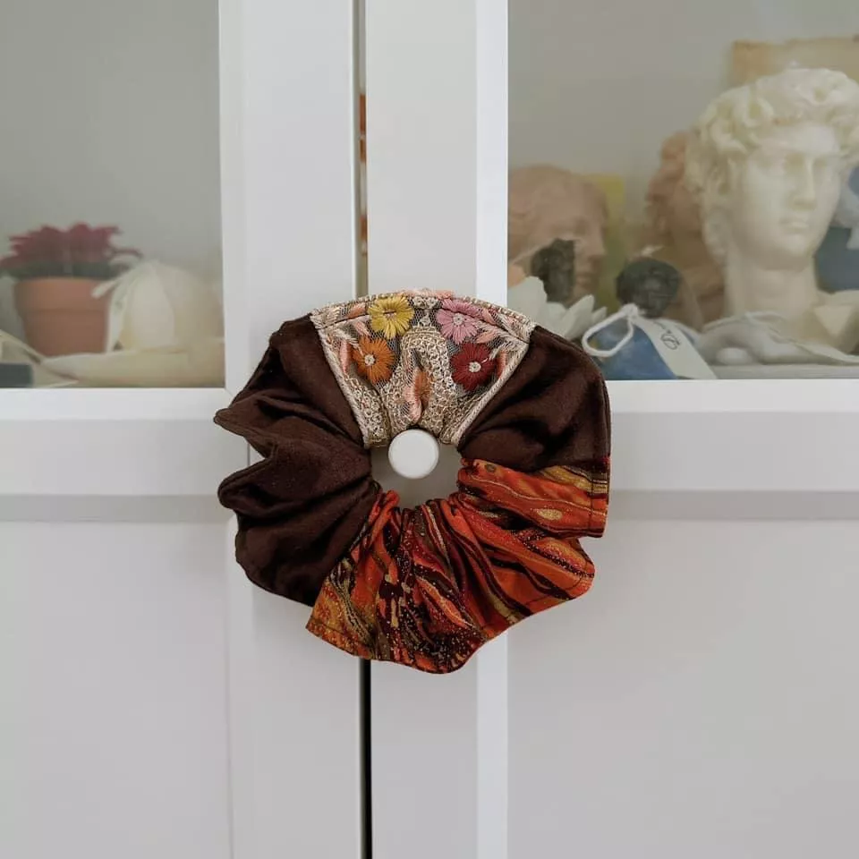 花飴糖（印度刺繡）_波浪圈髮束