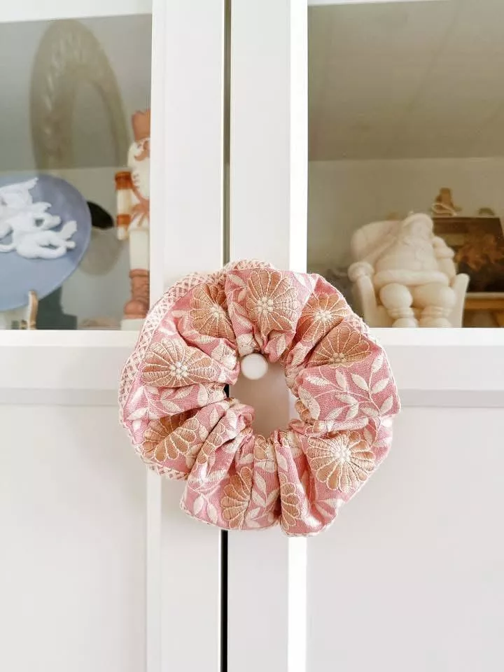 【京都限定】夕嵐（印度刺繡/大款）_波浪圈髮束