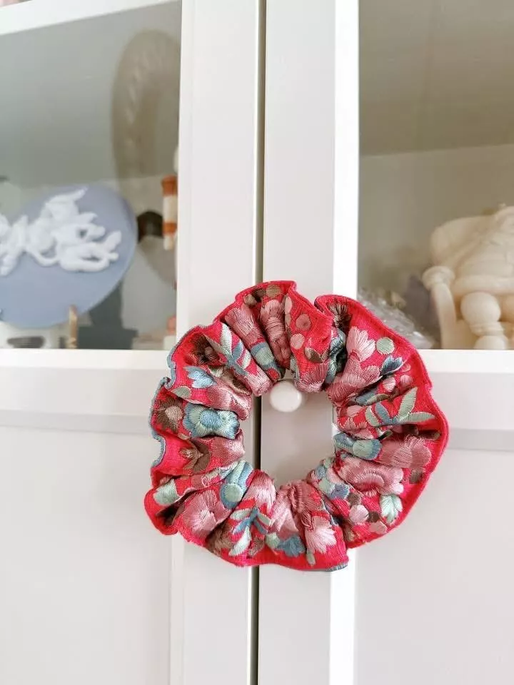 【京都限定】捎喜（印度刺繡）_波浪圈髮束