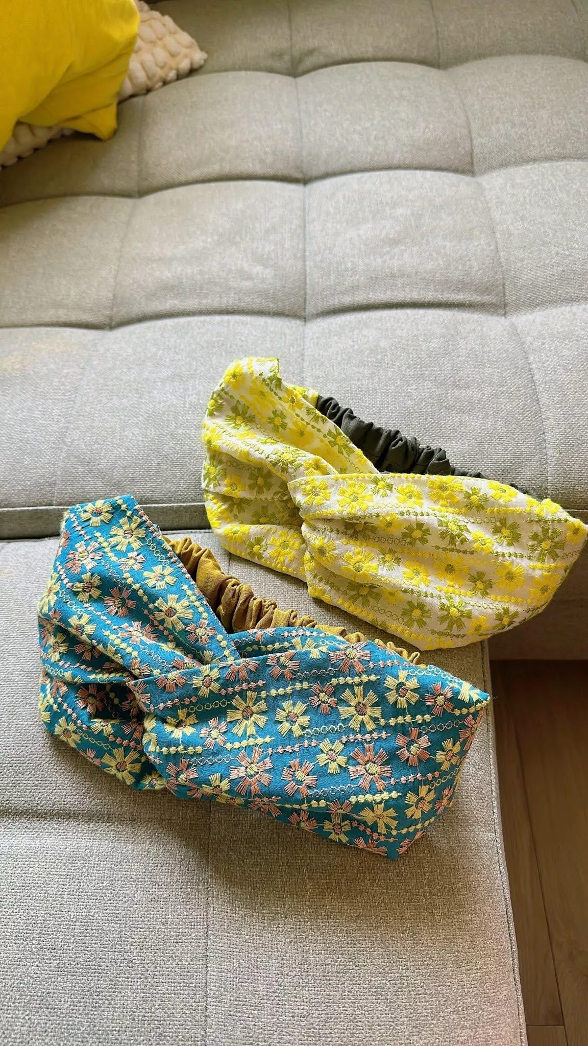 昭和喫茶室（京都滿版刺繡）_極寬鬆緊髮帶（兩色）