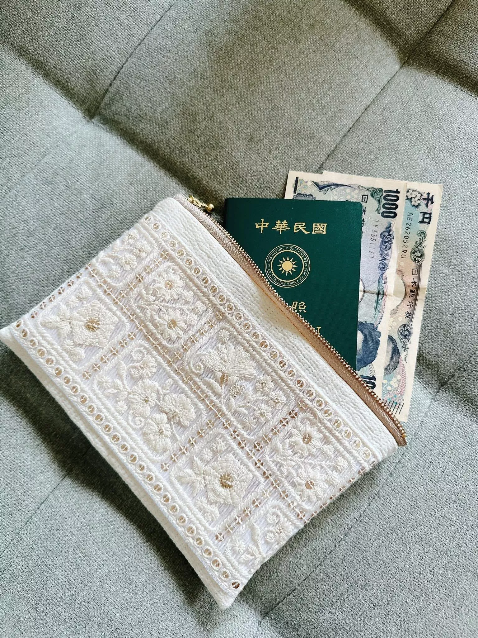 澄皙（印度刺繡）_證件收納包