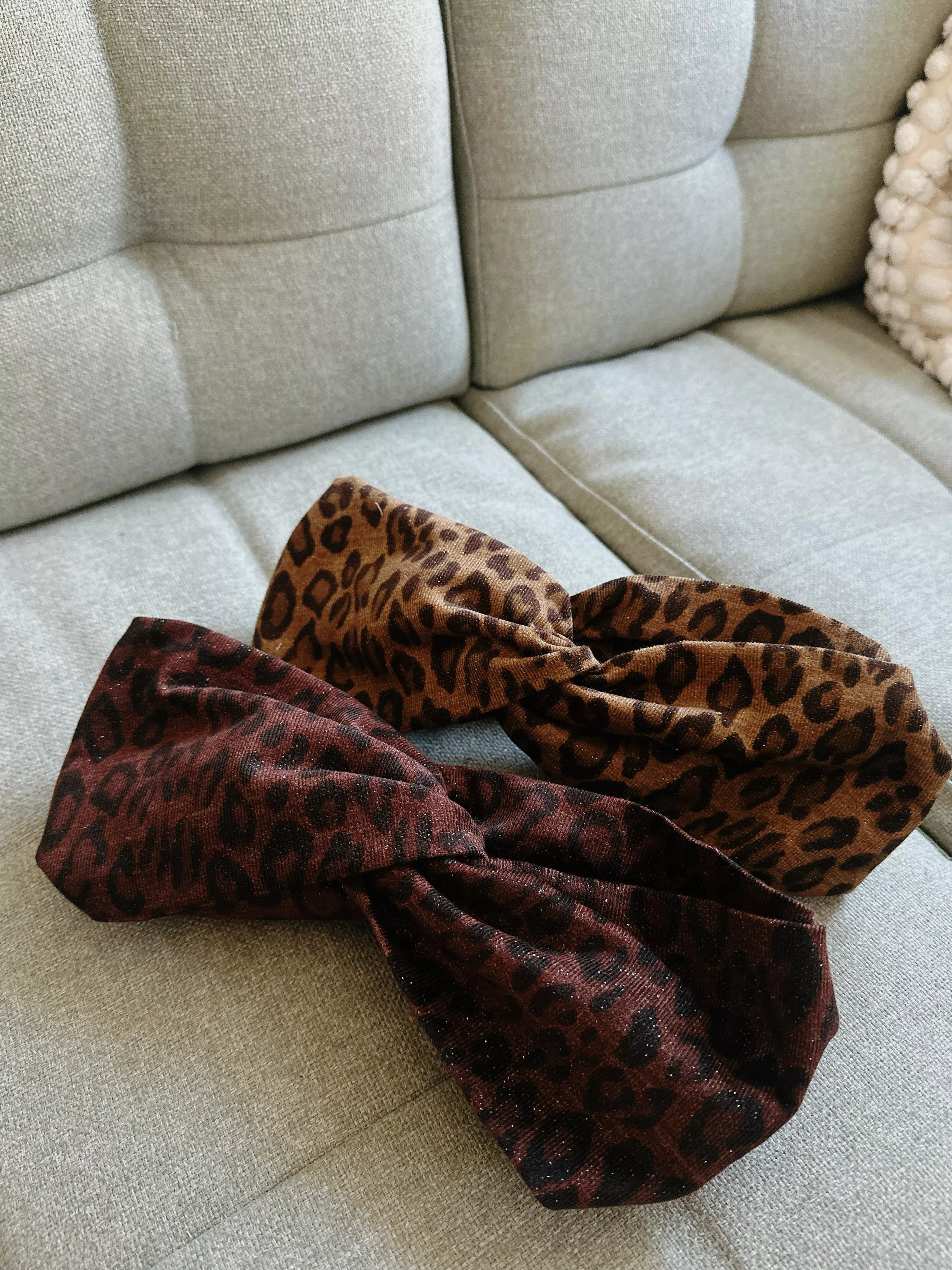 ［名古屋限定］琥光豹影（沙棕、赤褐）_極寬鬆緊髮帶系列