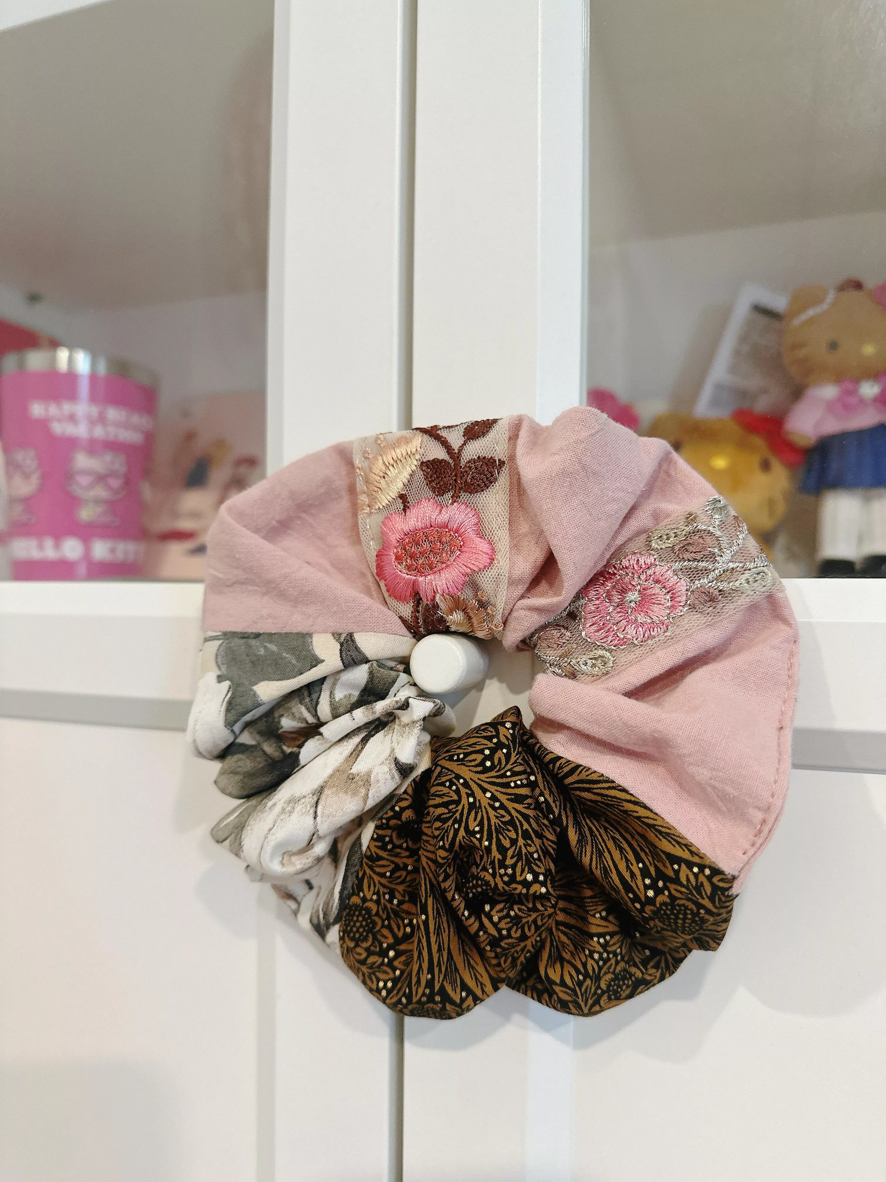 【大款】緞語流金（刺繡拼接）_波浪圈髮束