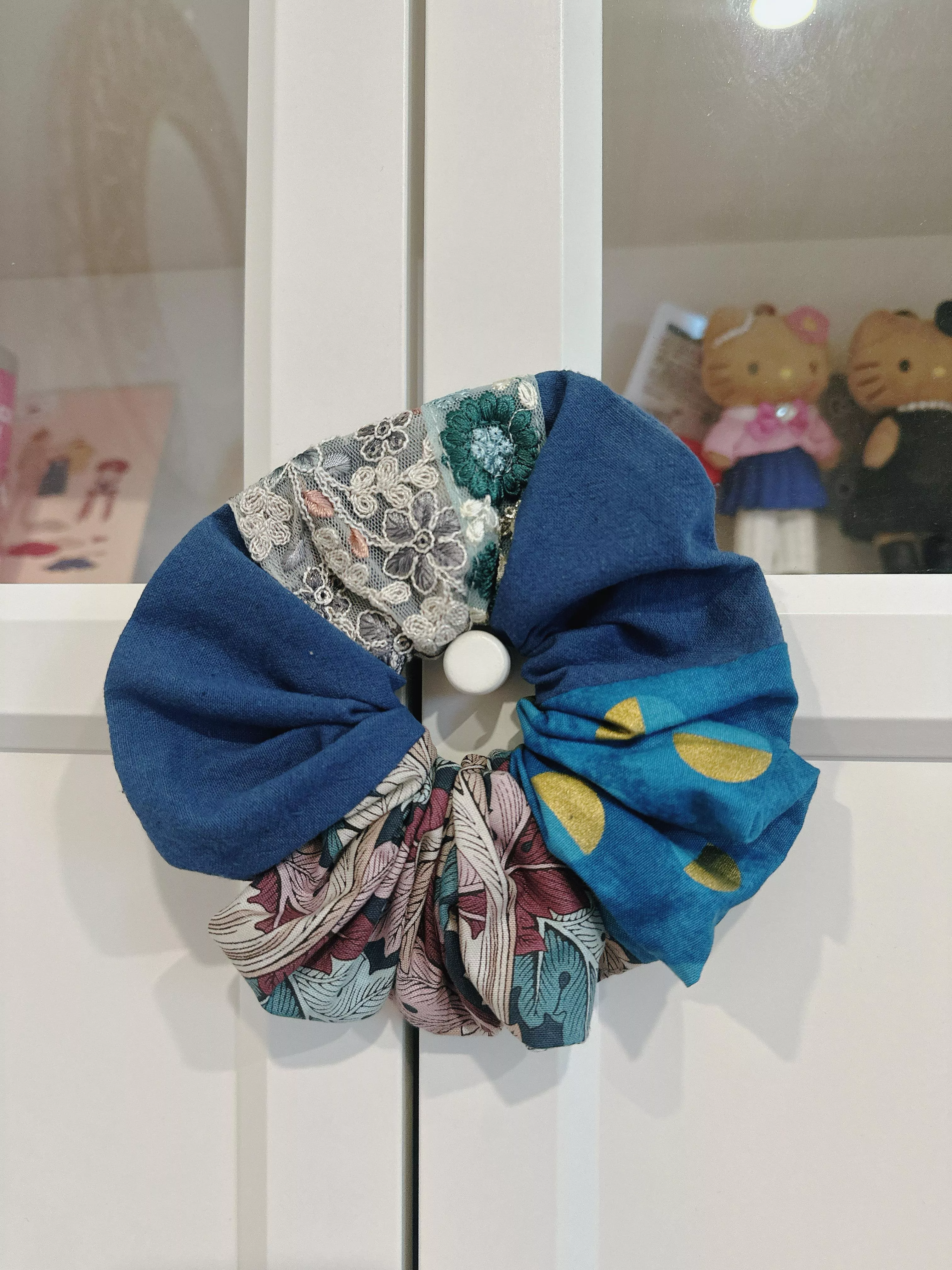 【大款】晴波圖騰（刺繡拼接）_波浪圈髮束