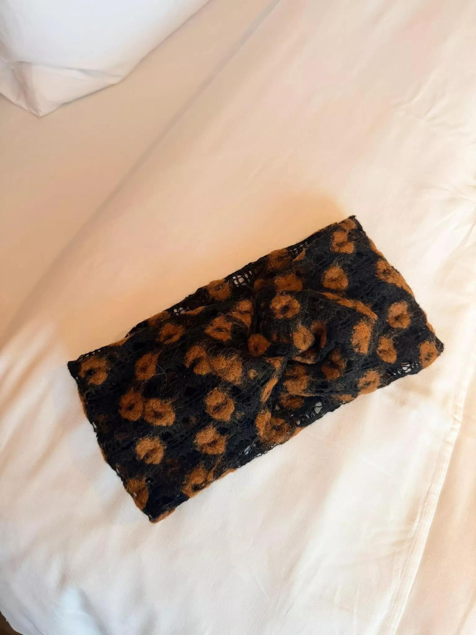 罌粟暖絨・洞織毛呢｜Pamper 極寬版髮帶