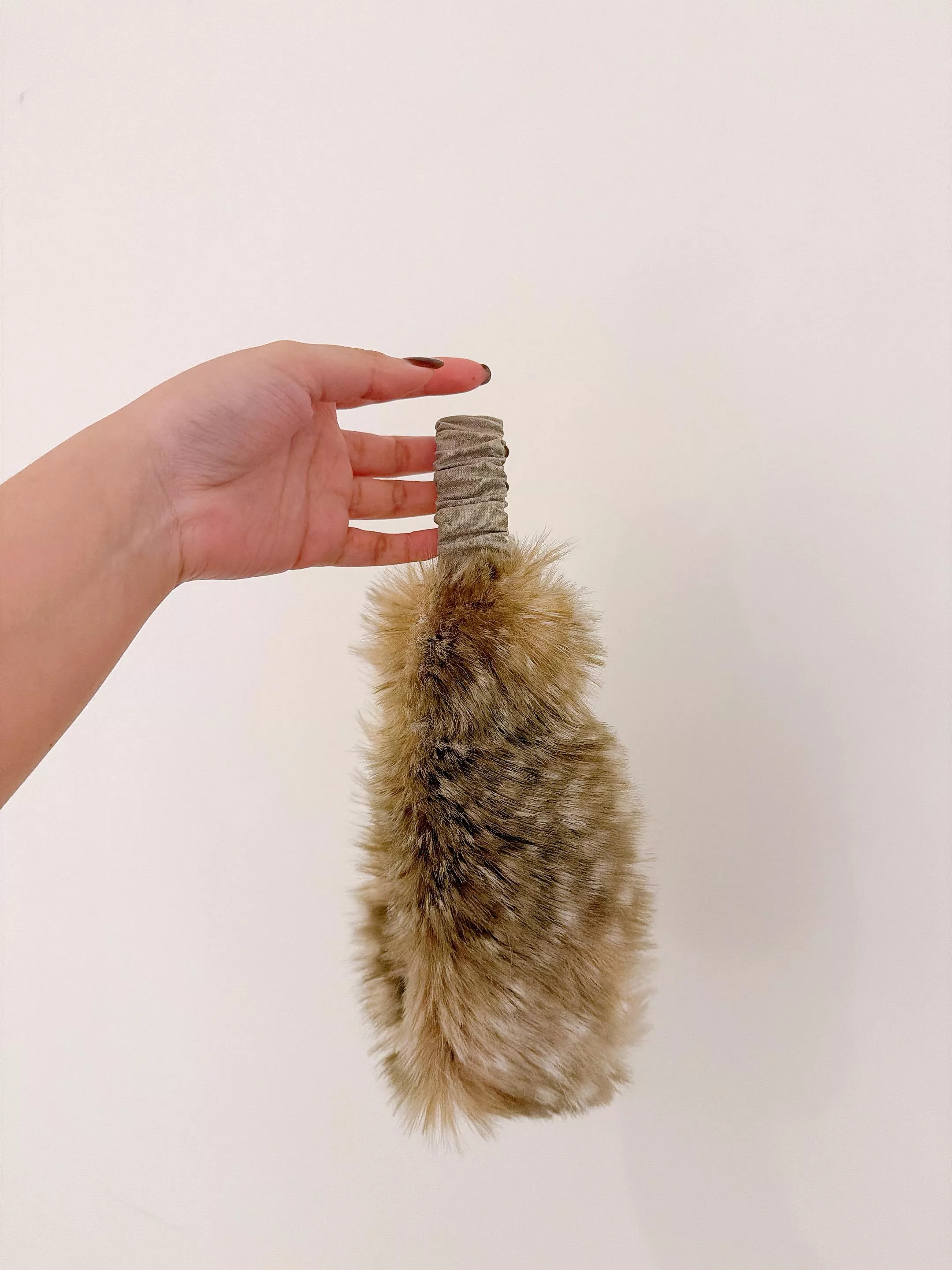 霧野暖皮草｜暖心毛毛系列 毛絨寬版鬆緊髮帶