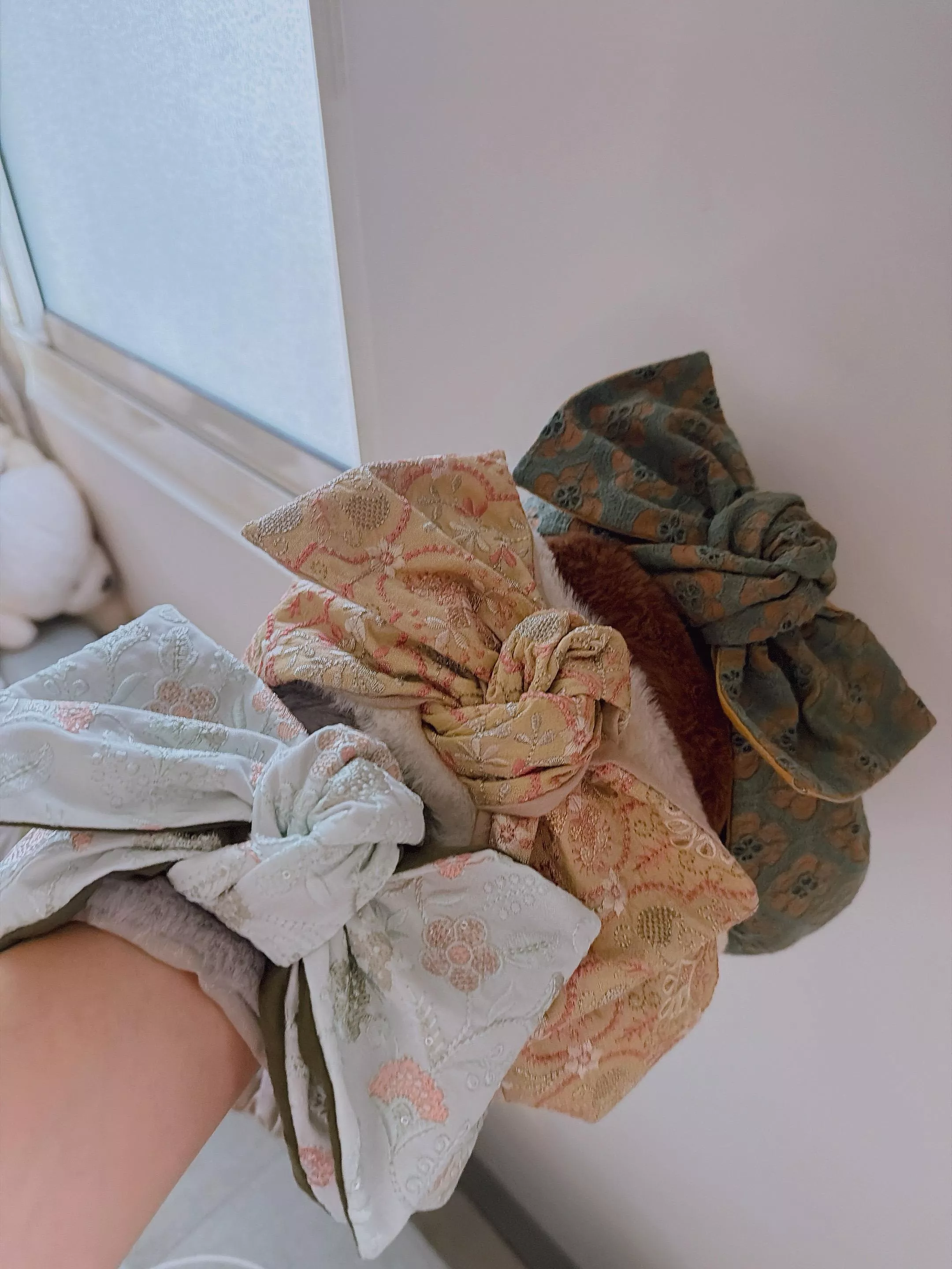 暖心厚毛毛・東京刺繡_蝴蝶結綁帶款（森序／林紋／霧林）