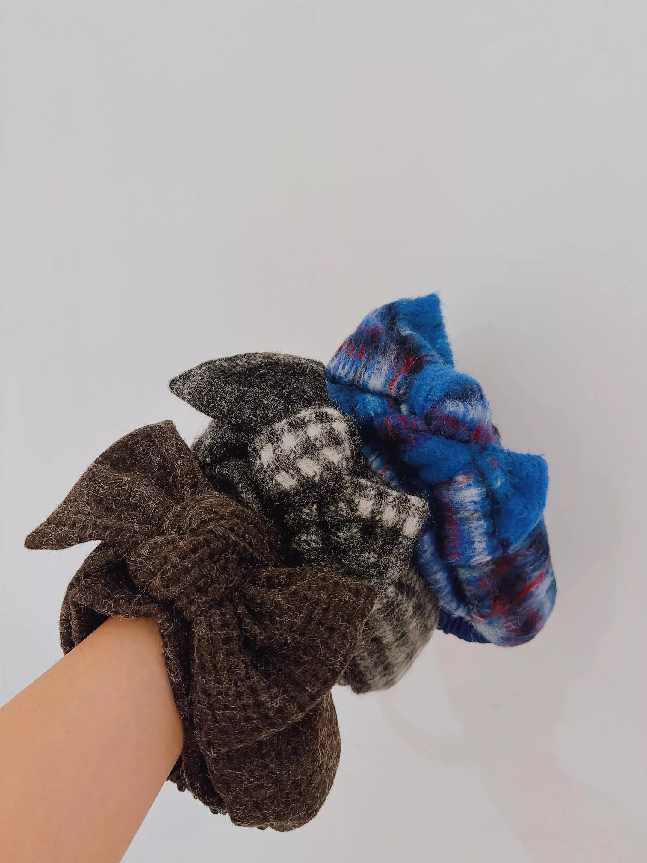 冬域／灰徑／栗嶺 望結_日本混紡毛料髮帶