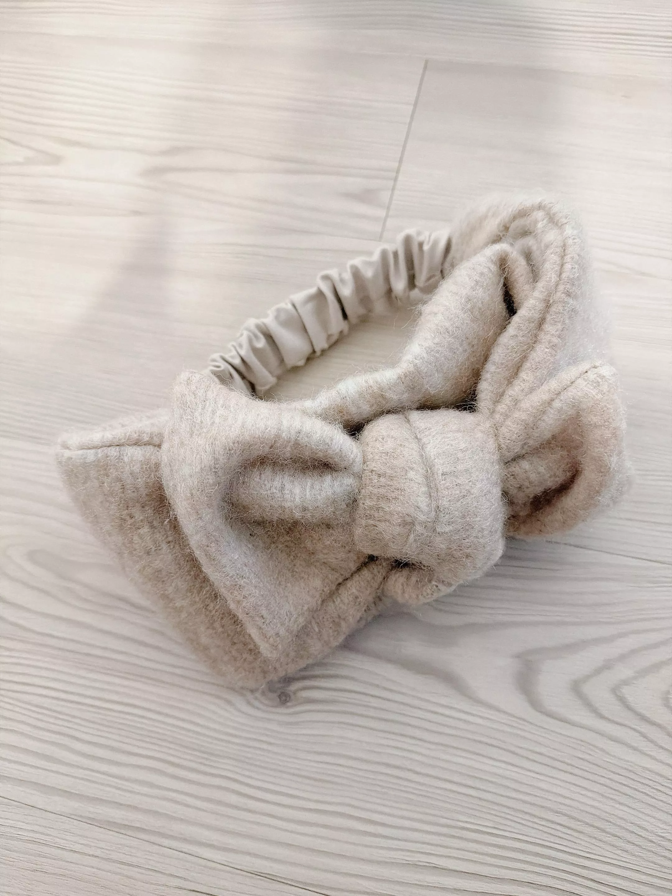 柔麥_望結｜日本進口混紡毛料髮帶