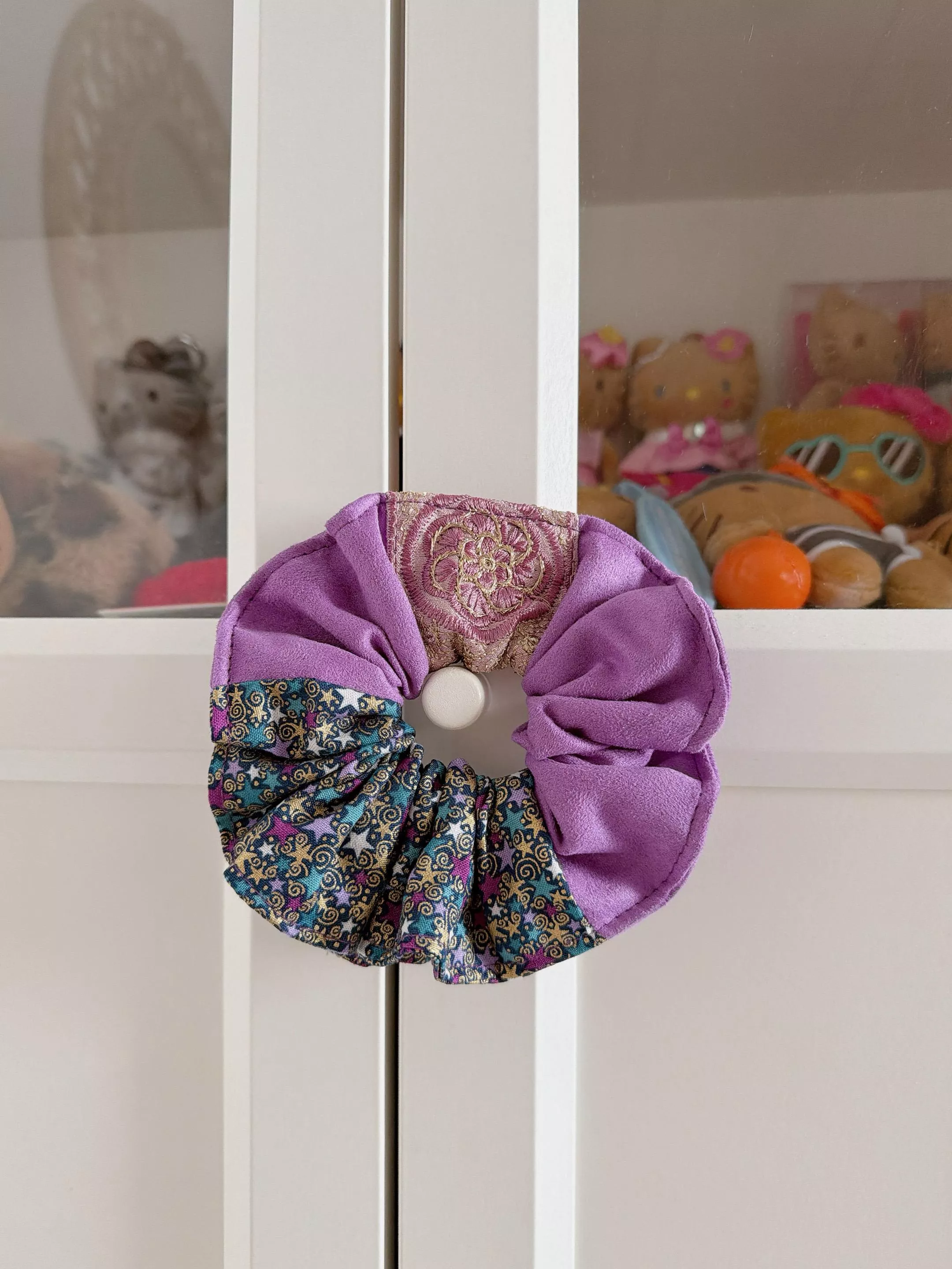 玫砂漫舞（印度刺繡）_波浪圈髮束