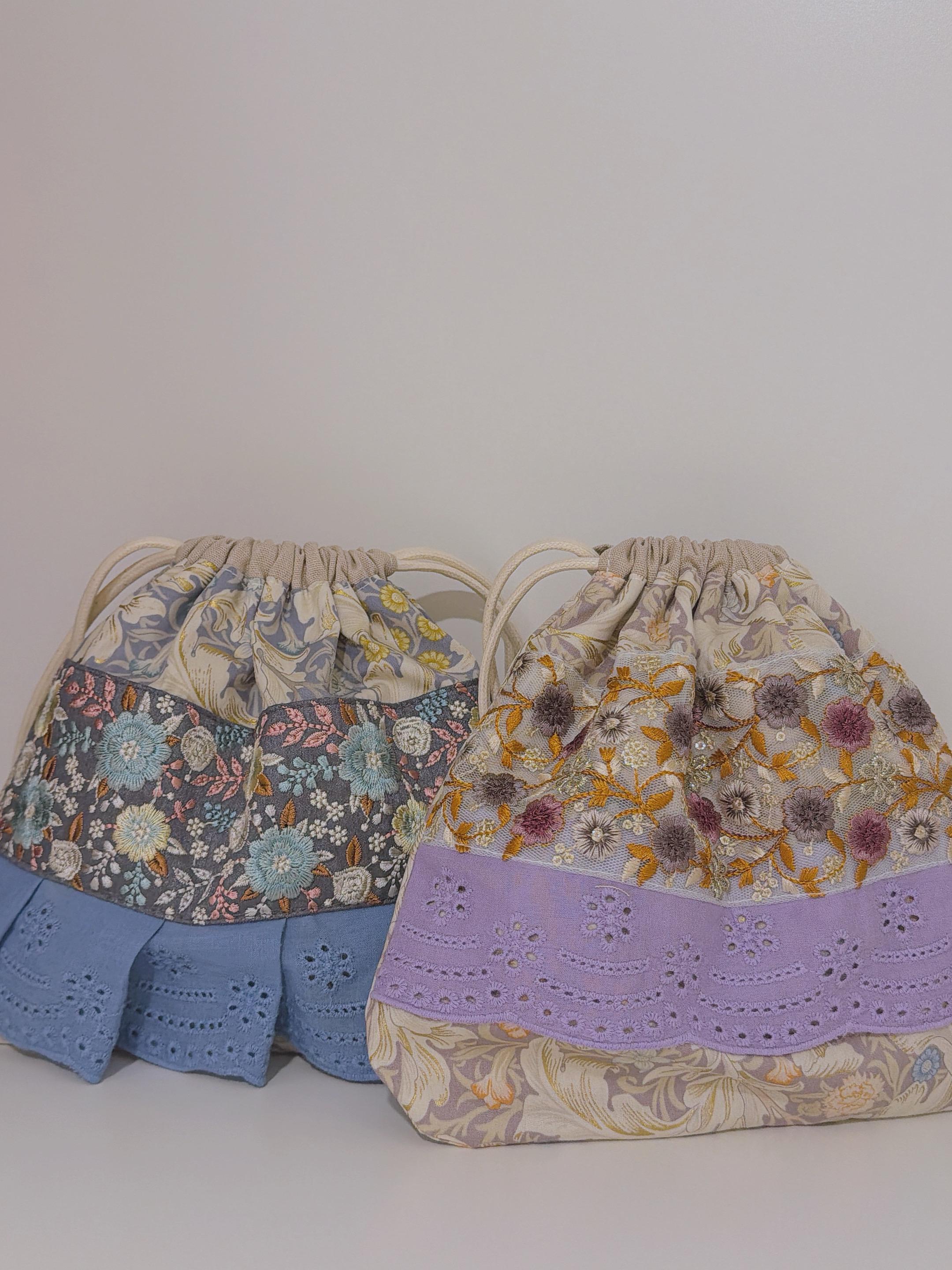 蒙馬特・羅曼假期｜（印度刺繡）裙擺束口袋