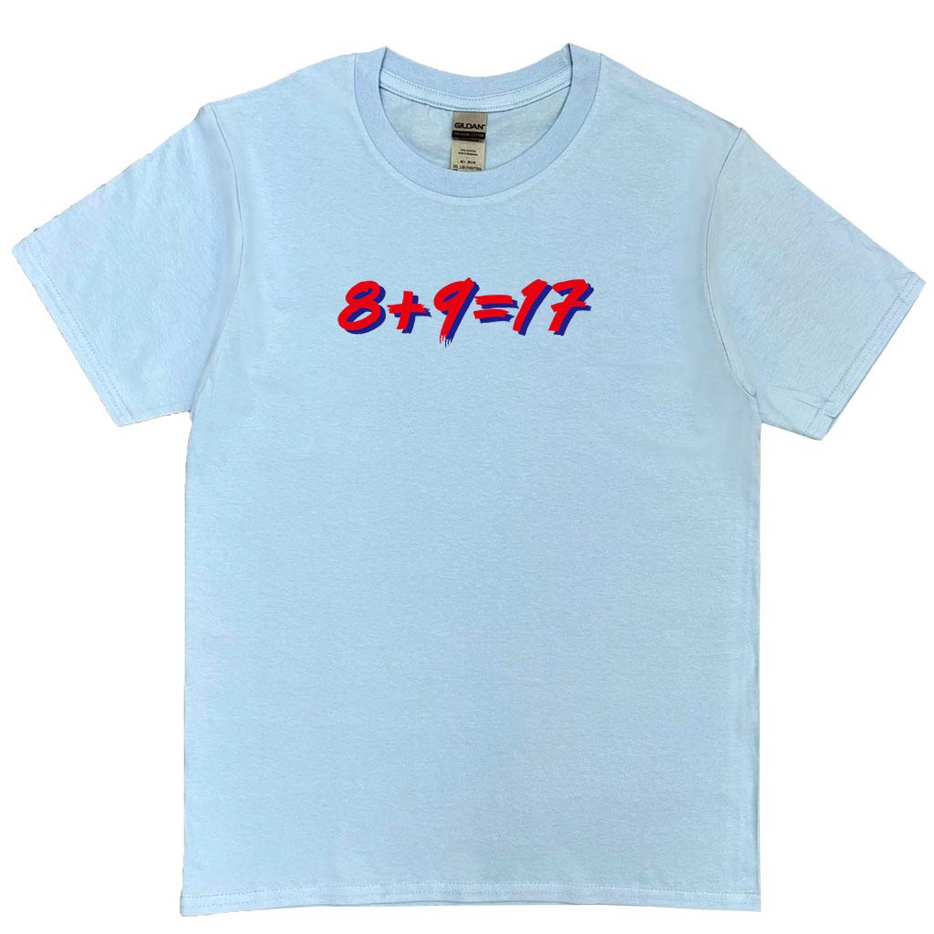 宵夜服飾night snack 個性創意圖T-shirt 8+9=17炫彩數字 男女可穿 XS~2XL