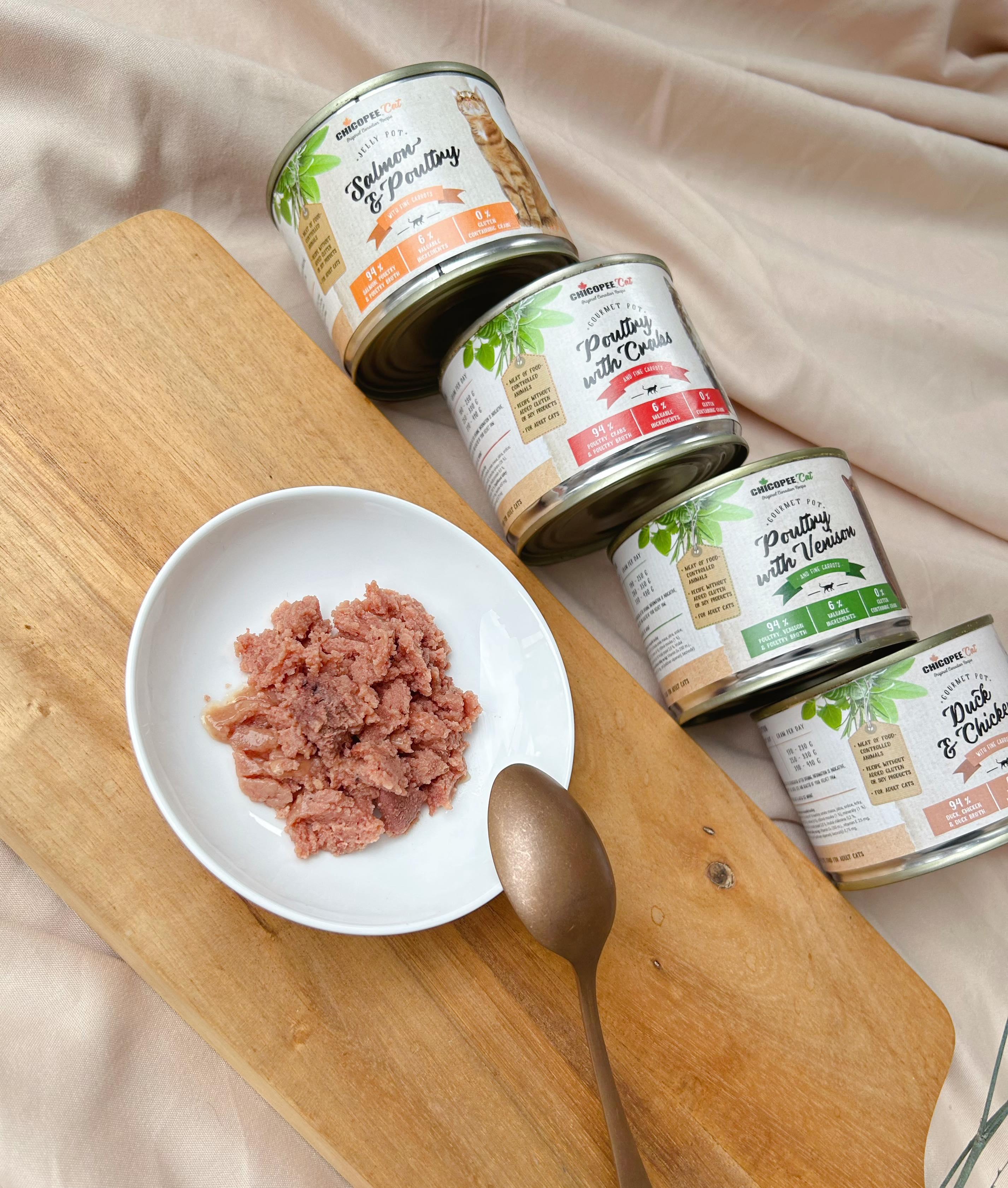 【奇克喵 CHICOPEE 高肉量主食罐 195g】奇克貓 雞肉 鹿肉 高含肉 德國 主食罐 貓罐 貓 罐