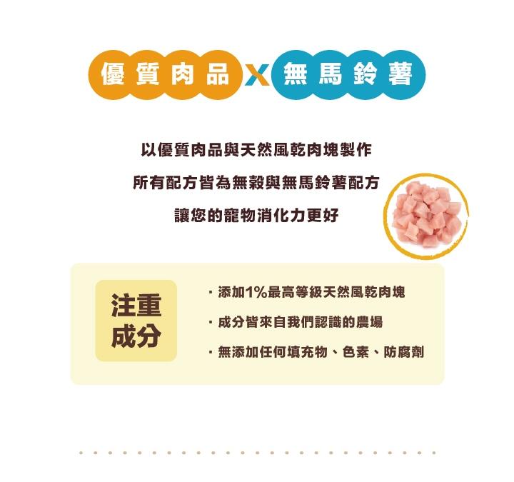 【克瑞斯 Crius 無穀貓飼料】無穀 風乾肉塊 加拿大 貓飼料 貓 飼料 1lb 4lb 12lb