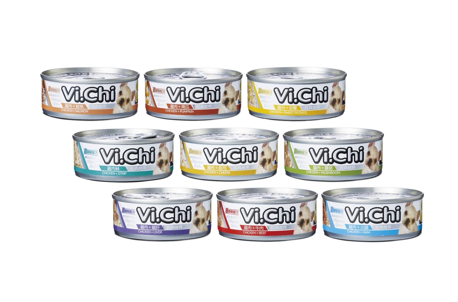 【維齊 Vi.Chi 經典狗罐 80g】經典 VICHI 牛肉 鮭魚 泰國 副食罐 狗罐 狗 罐