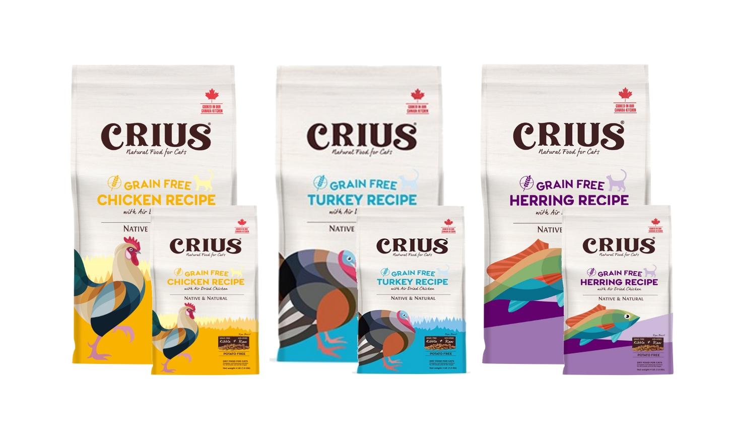 【克瑞斯 Crius 無穀貓飼料】無穀 風乾肉塊 加拿大 貓飼料 貓 飼料 1lb 4lb 12lb