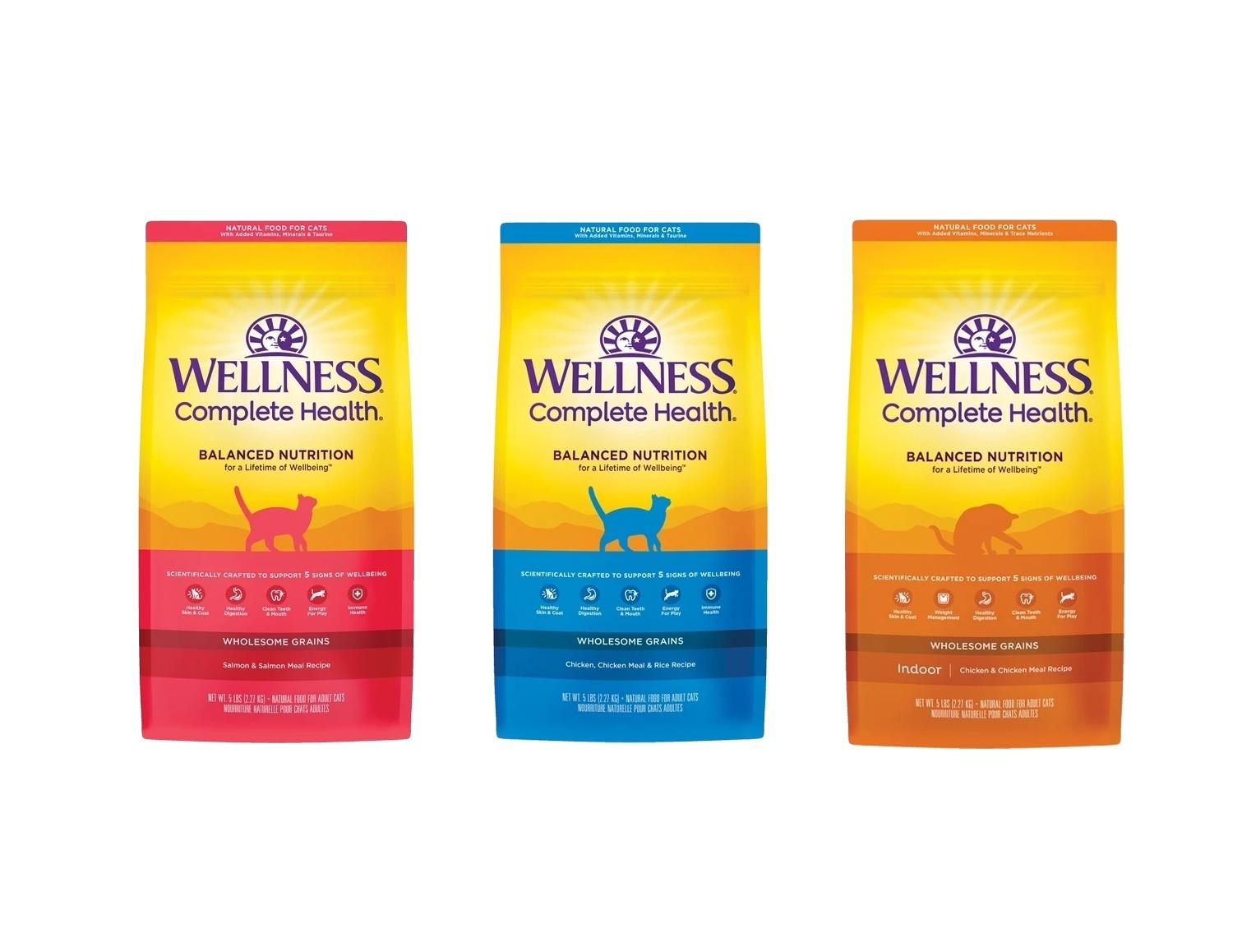 沛茲寵物【寵物健康 Wellness 貓用全方位有穀飼料】有穀 天然糧 美國 主食 貓飼料 貓 飼料 5lb