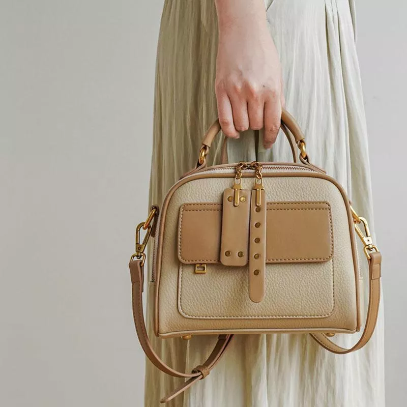 雙揹帶氣質多層百搭單肩包