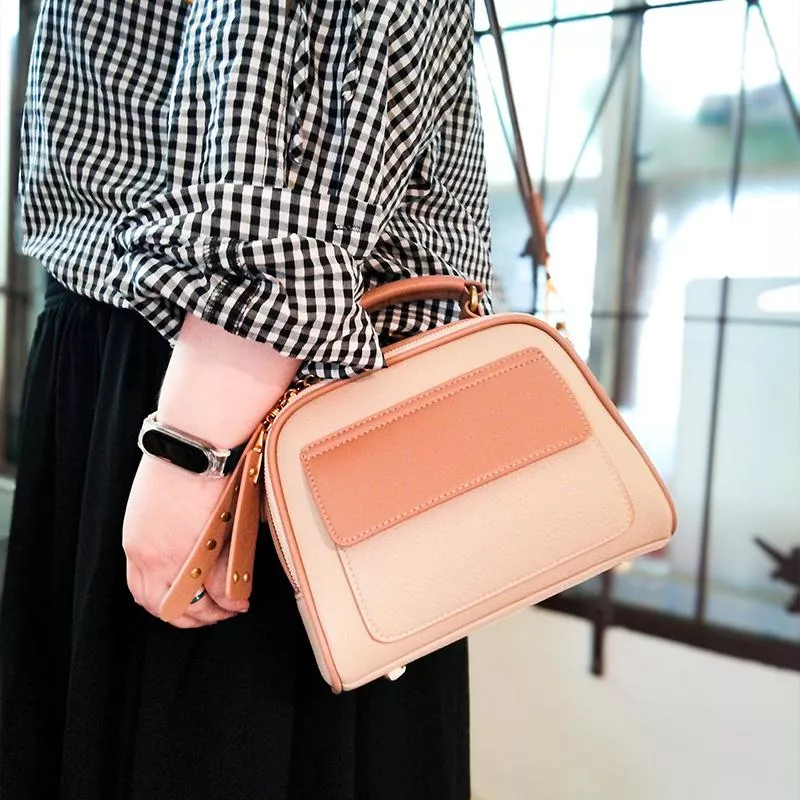 雙揹帶氣質多層百搭單肩包