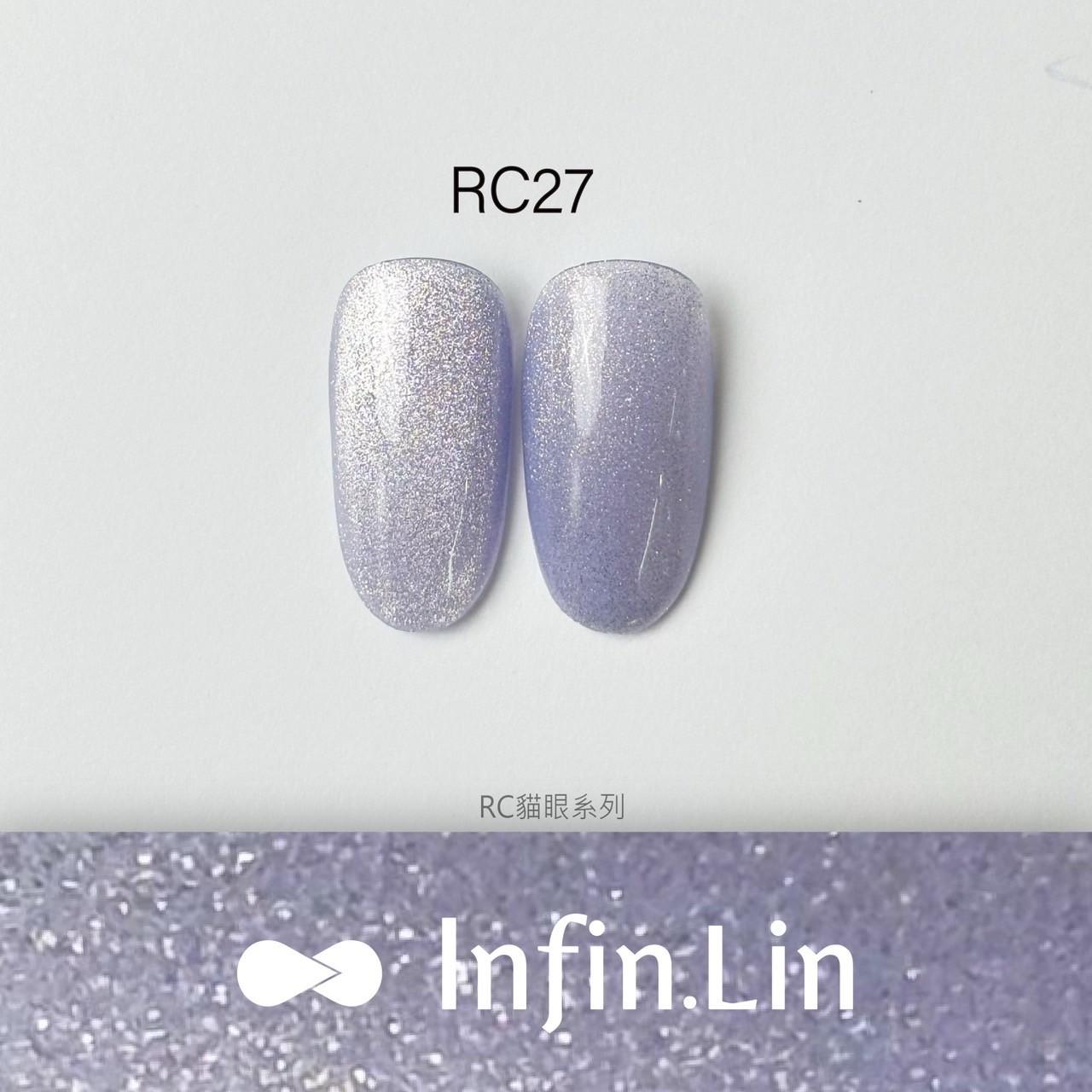 Infin.Lin 彩色甲油膠 花園晶石貓眼系列（色號RC22～RC27）