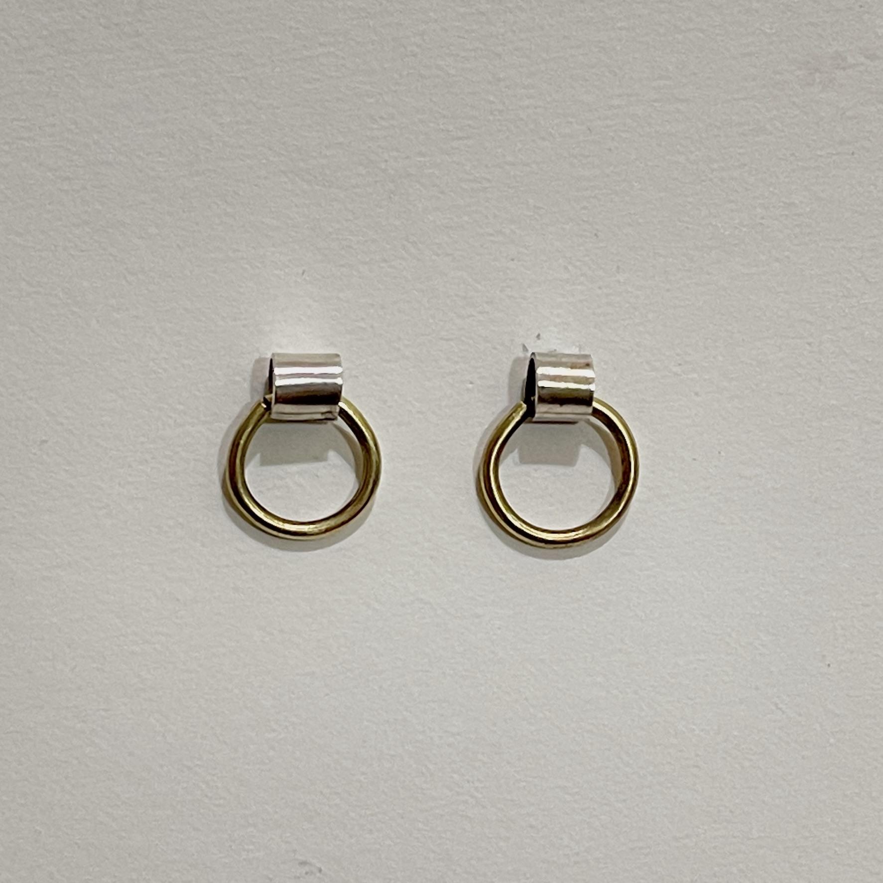 DOUBLE 金銀雙色耳環