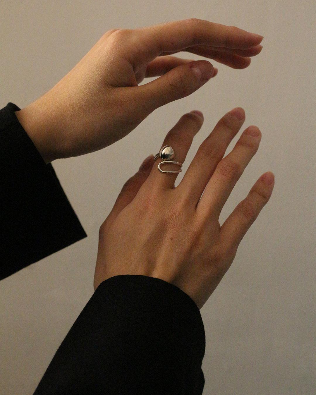 No.1 REBORN silver ring 純銀可調式開口戒
