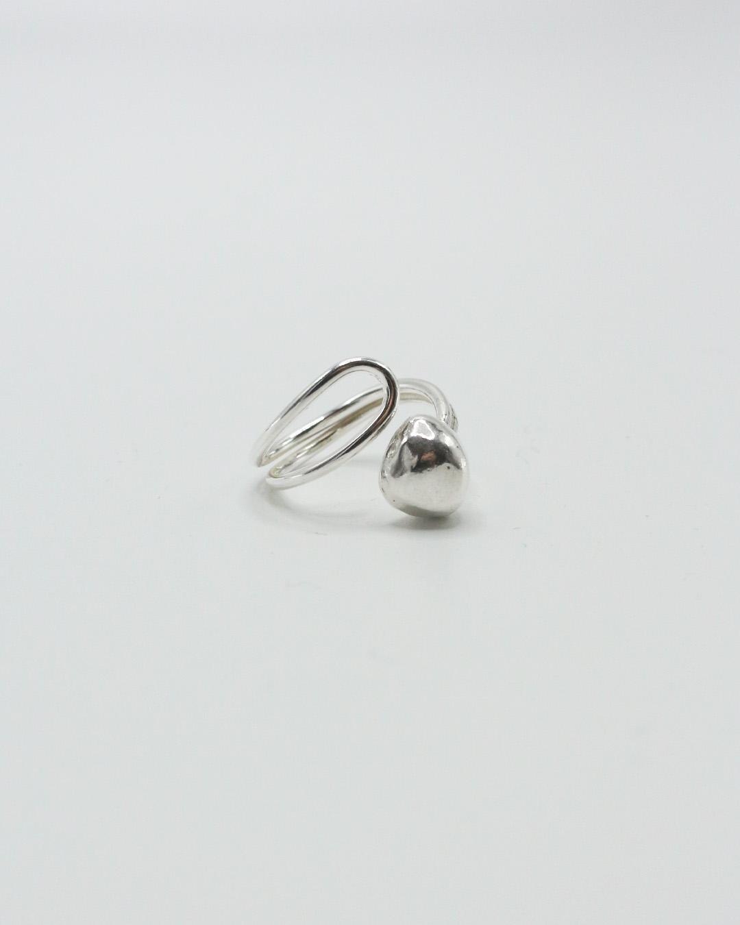 No.1 REBORN silver ring 純銀可調式開口戒