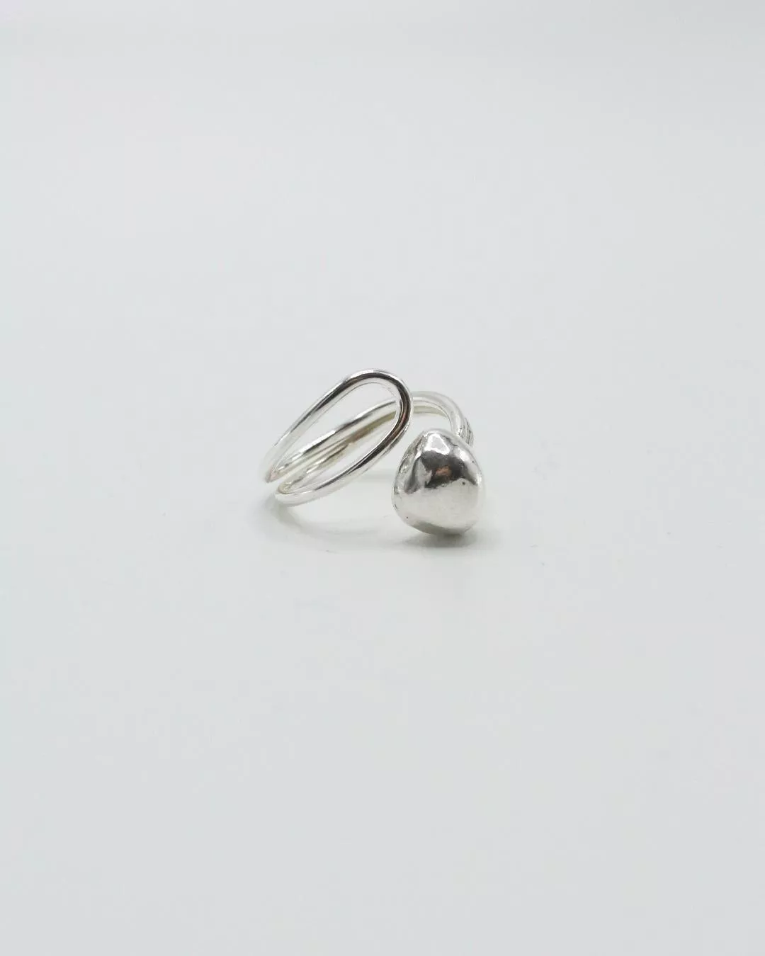 No.1 REBORN silver ring 純銀可調式開口戒
