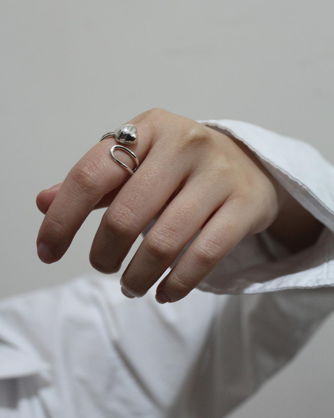 No.1 REBORN silver ring 純銀可調式開口戒