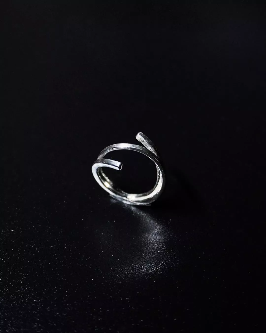 Star Trail Silver Ring