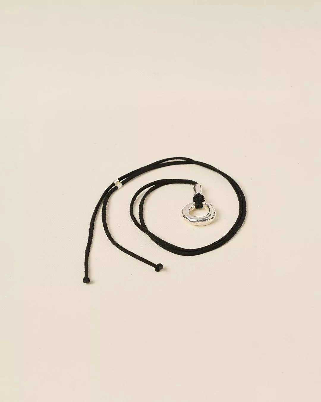 Flowline Faux Suede Cord Necklace