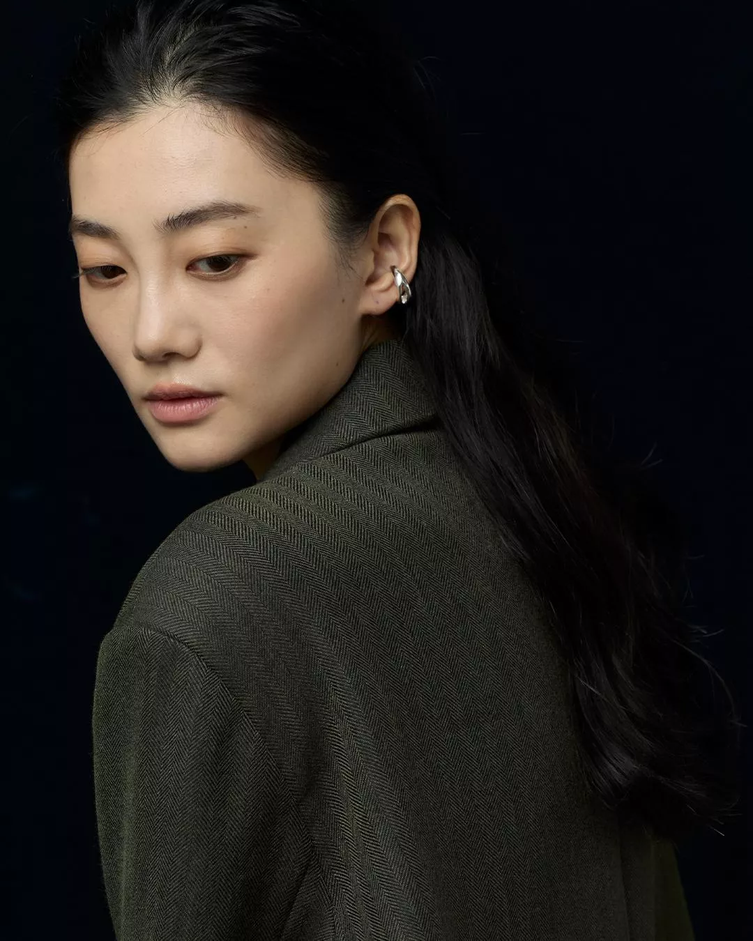 Ripple Silver Ear Cuff