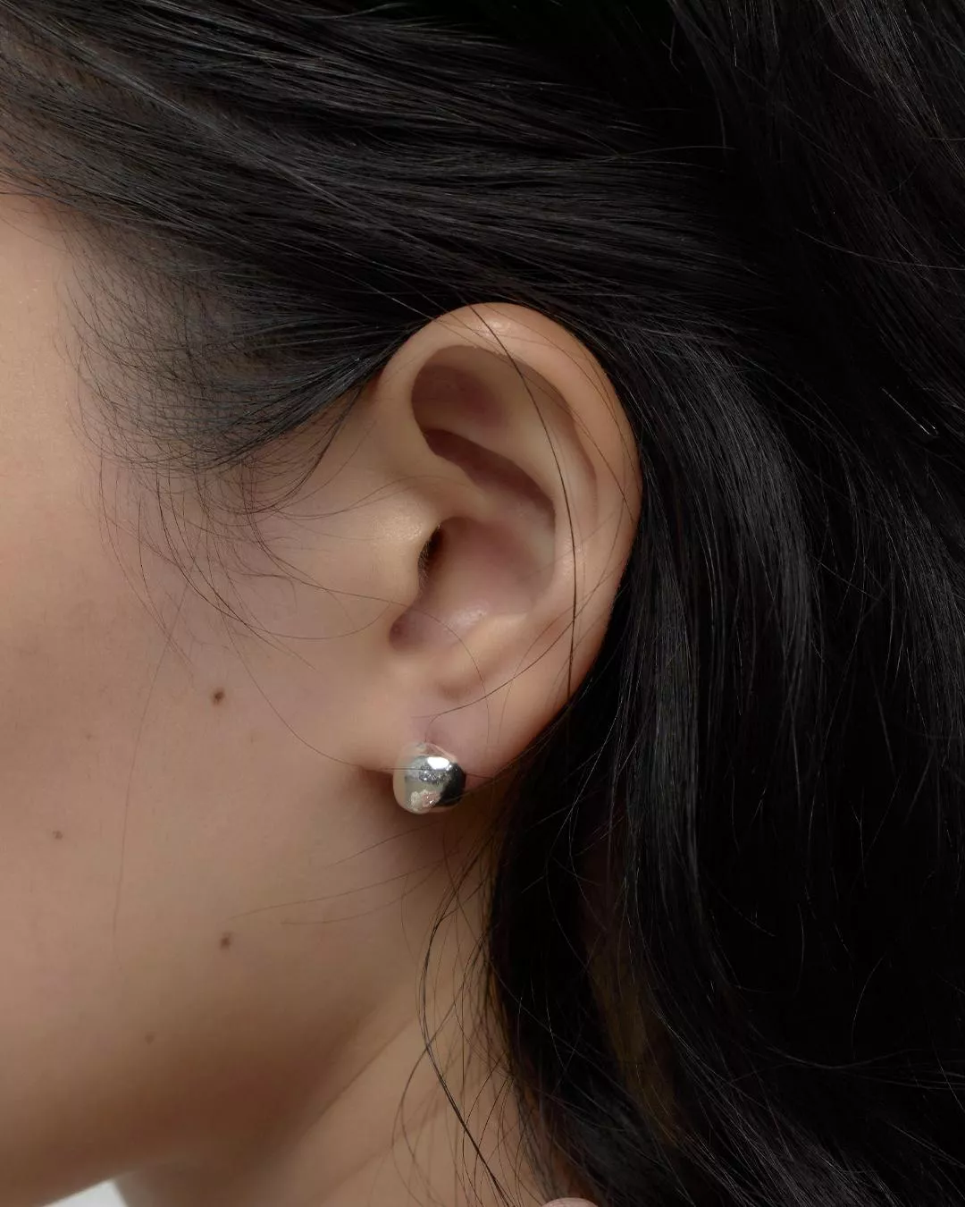 No.1 REBORN Silver Earrings