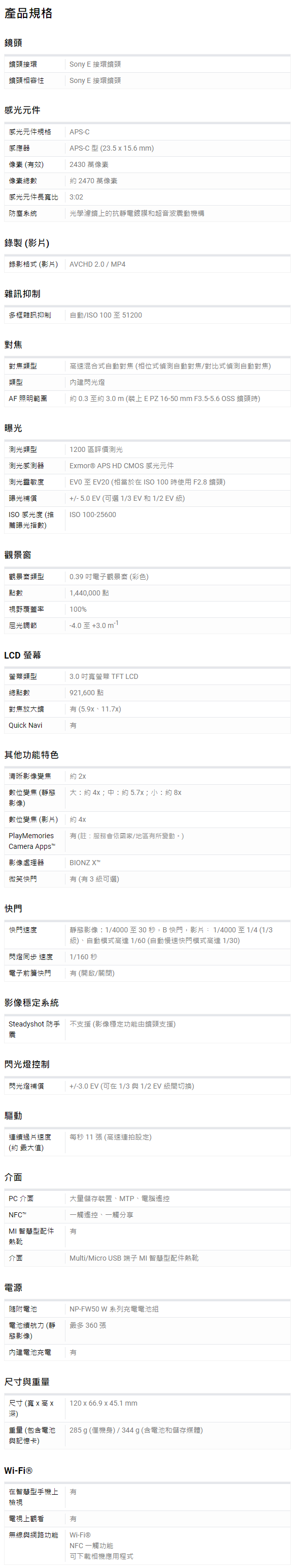 Sony α6000 ILCE-6000/S 公司貨 無卡分期