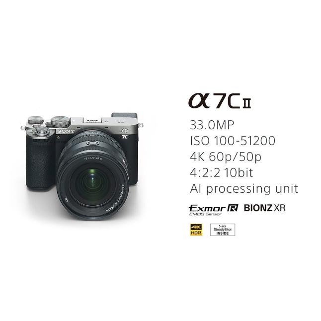 Sony ILCE-7CM2L + SEL2860變焦鏡頭 黑色/銀色超值組 公司貨 無卡分期