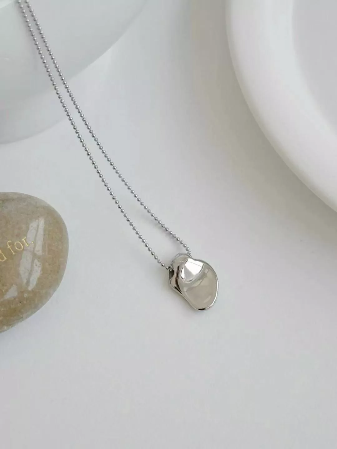 金屬風不規則項鍊