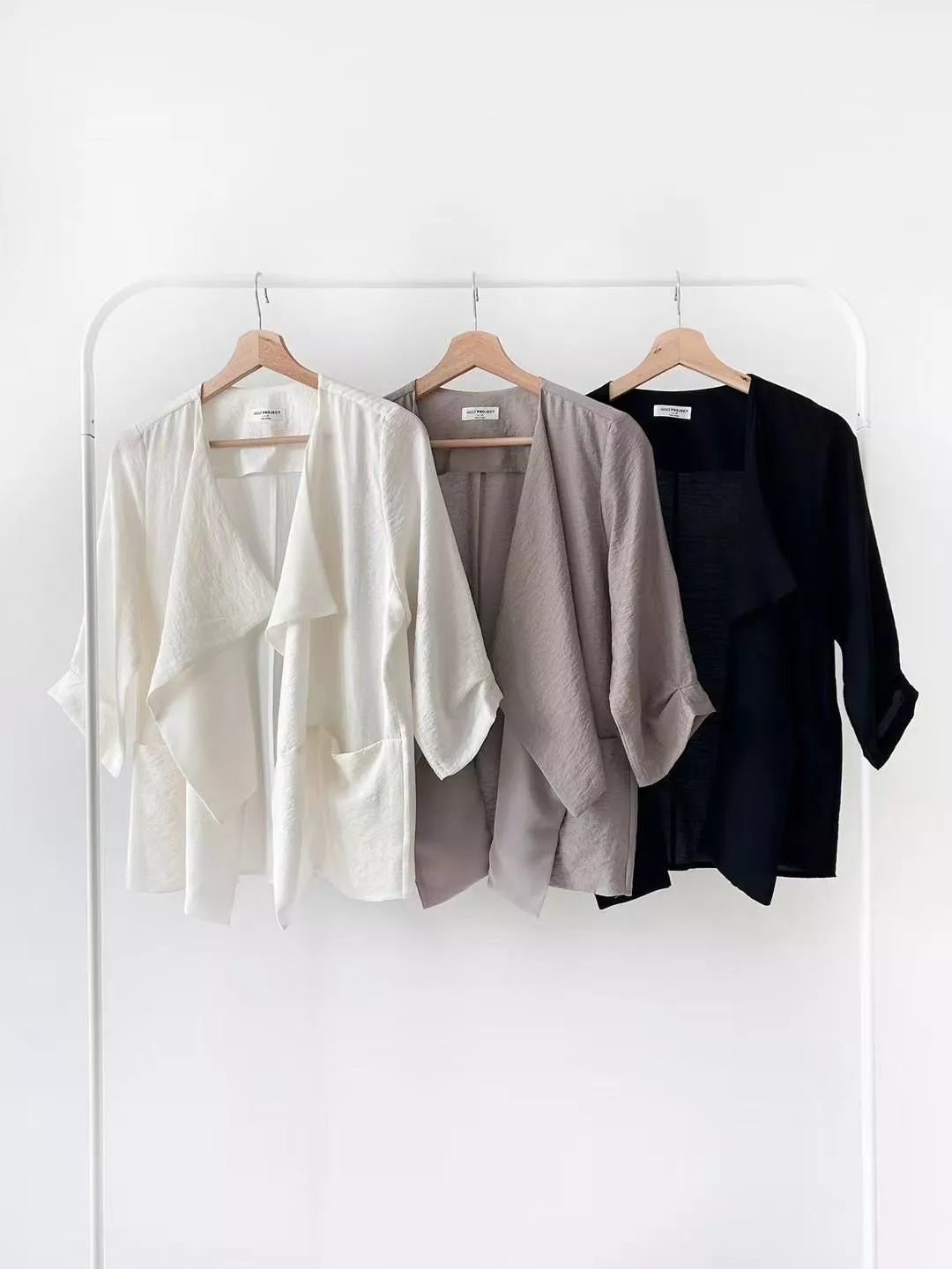 層次防皺雪紡罩衫