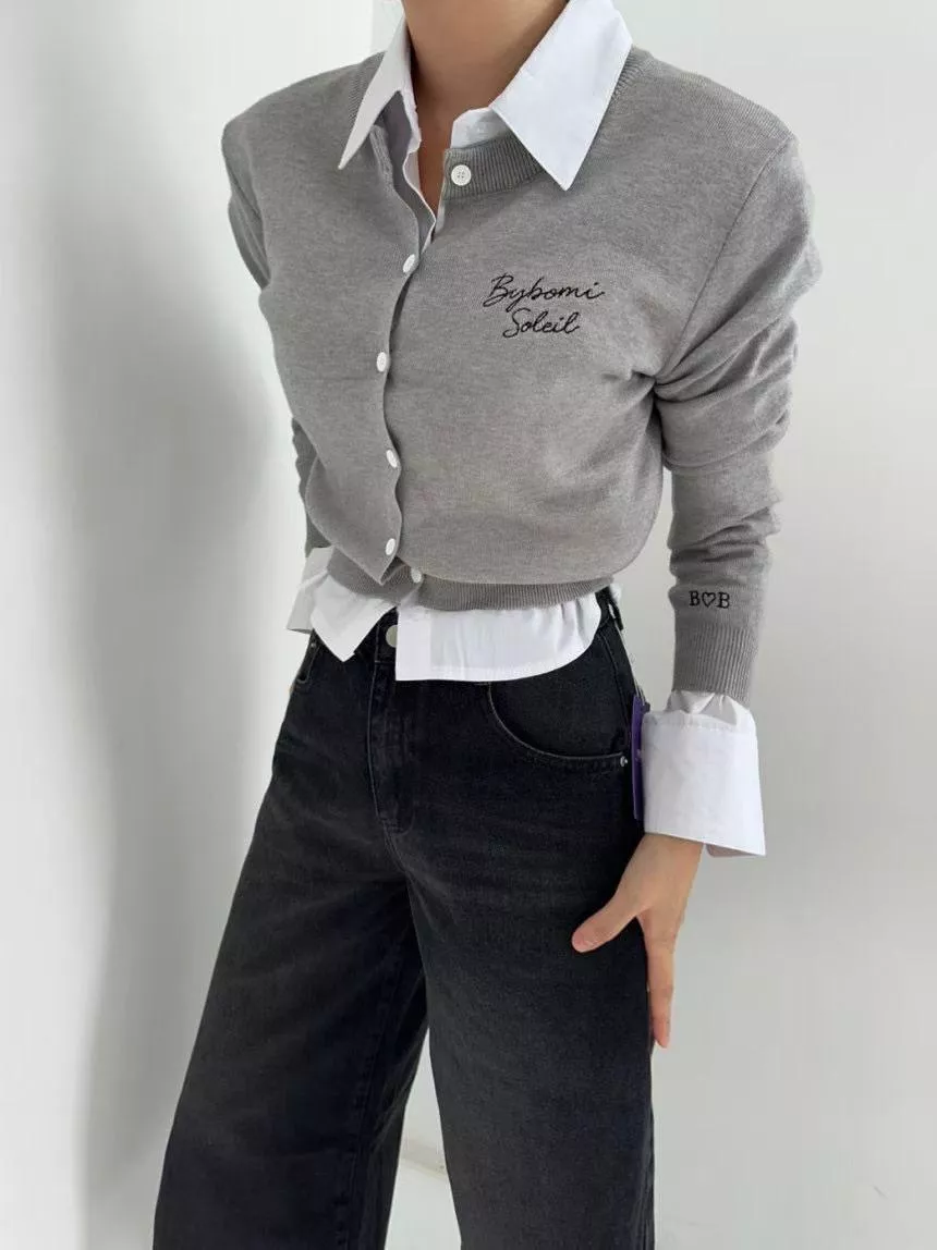 假兩件撞色系上衣