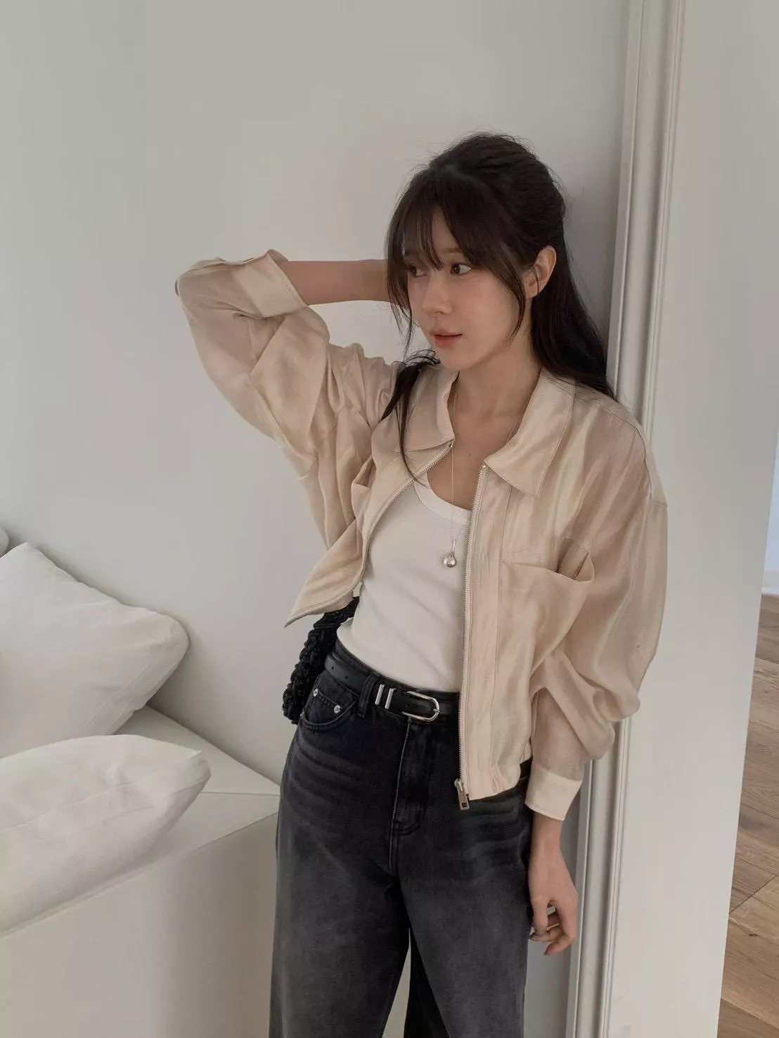 天絲防曬拉鍊外套 質感上衣外套