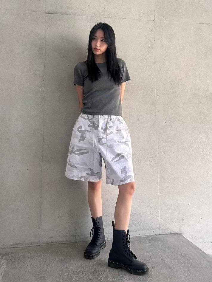 迷彩率性褲