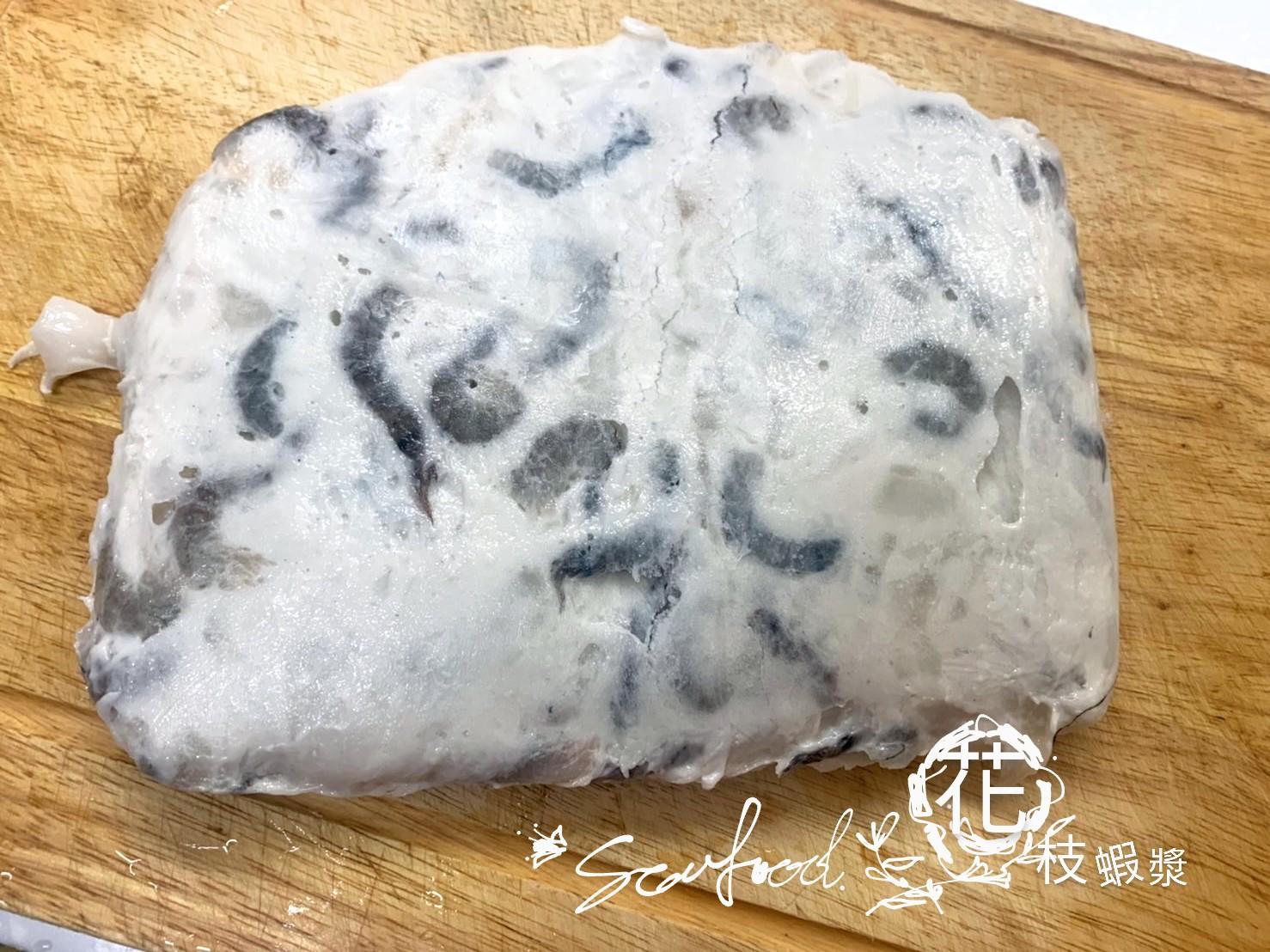 海洋娜海鮮魚品超配火鍋的花枝蝦漿新鮮野生海產製作口感讚味道甜美